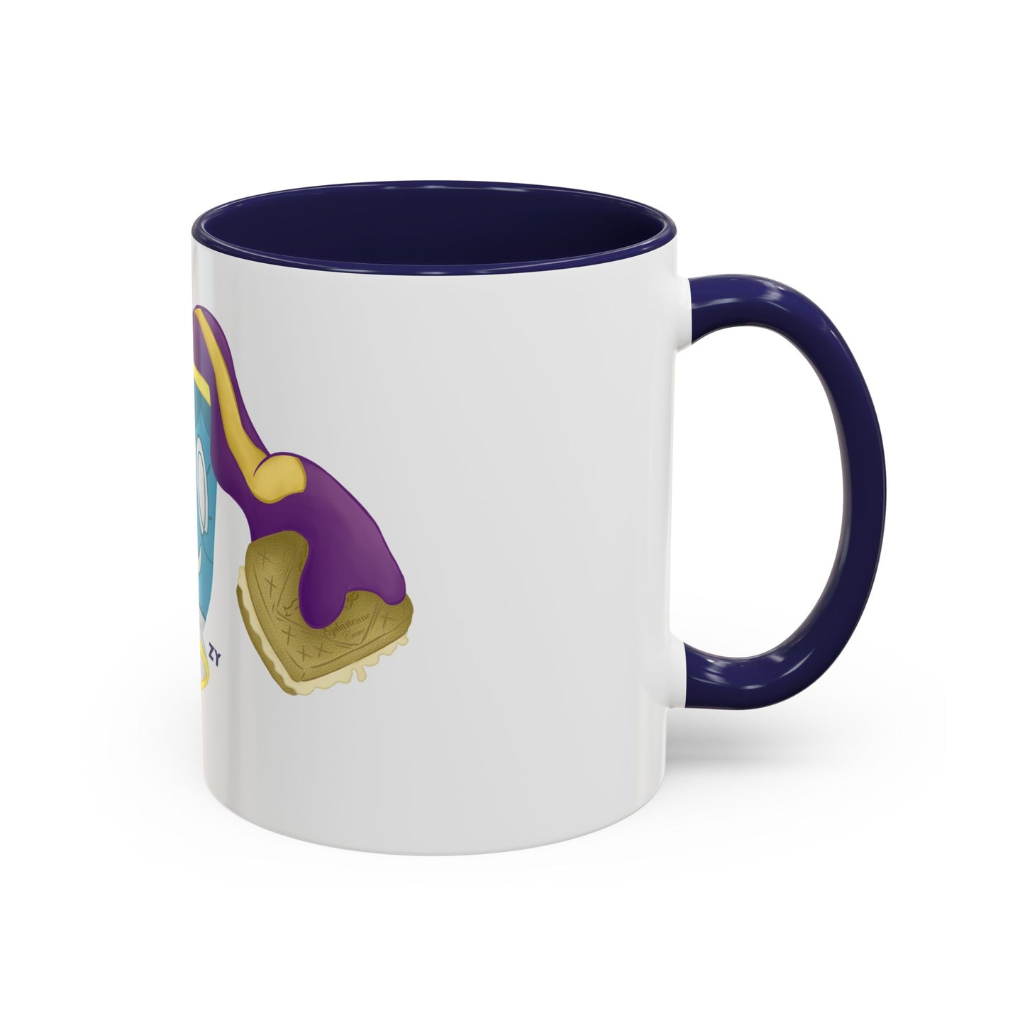 Ghostly Teacup w/ Biscuit Fanart Print OG Two-Tone Coffee Mugs, 15oz