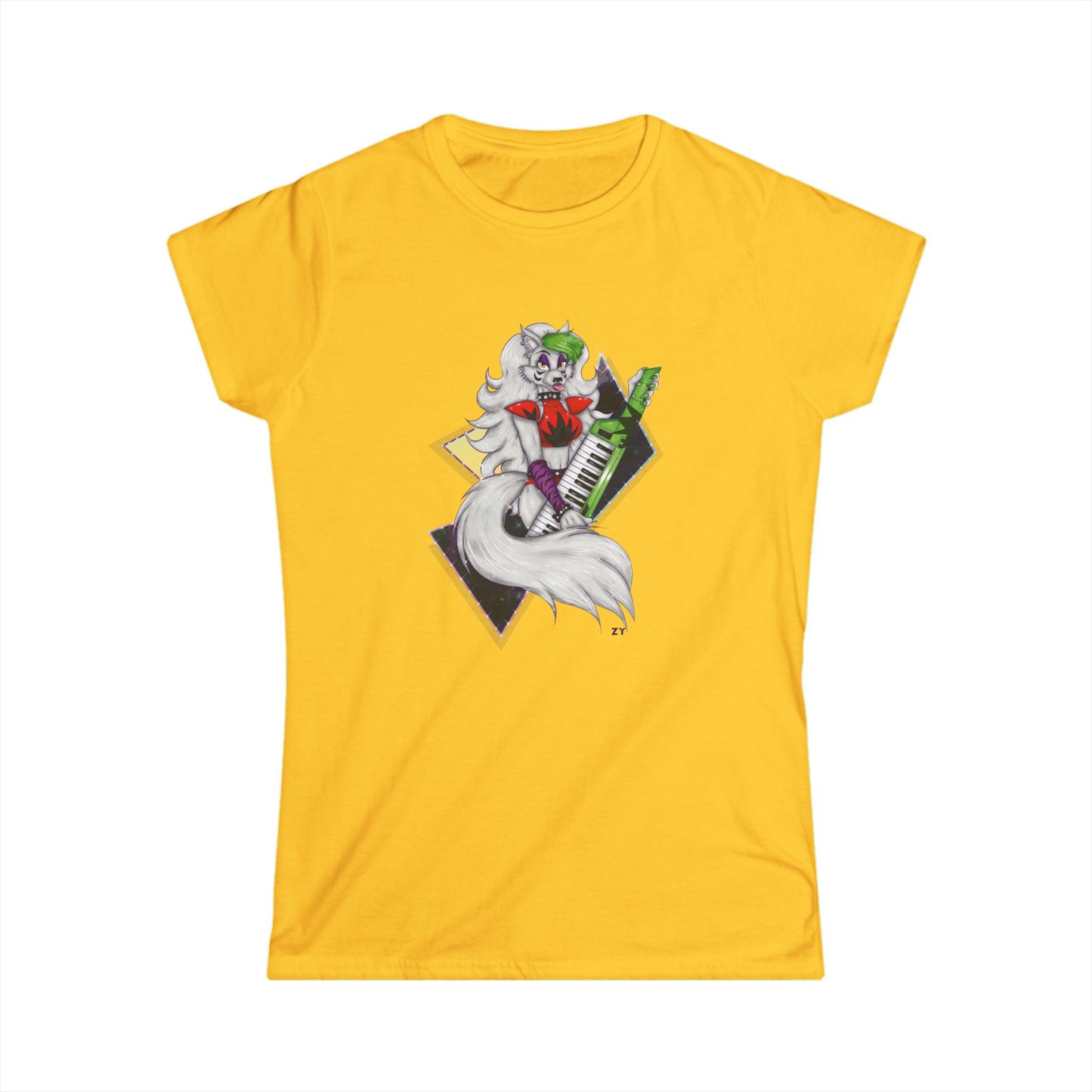 Roxy Rockstar Character Print Soft Style Ladies Tee