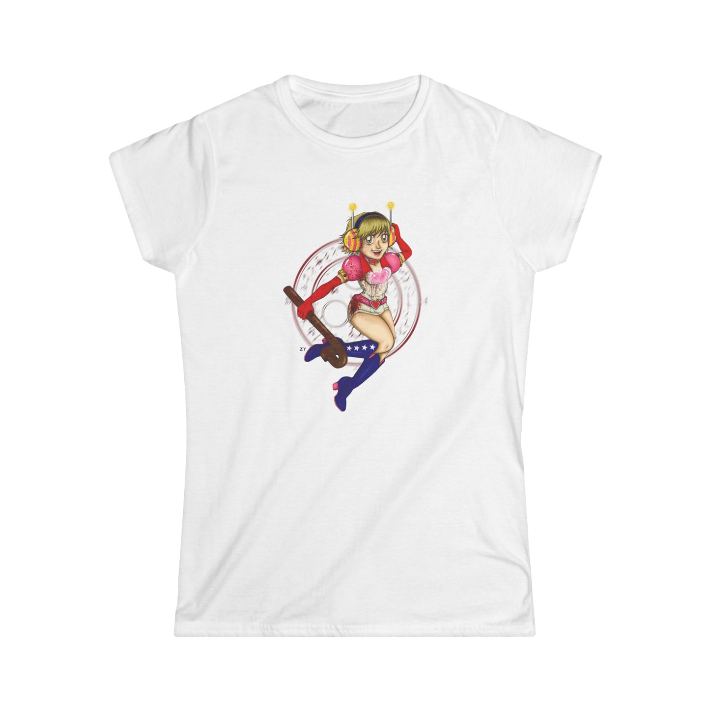SH3 SD Princess Heart Heather Soft Style Ladies Tee