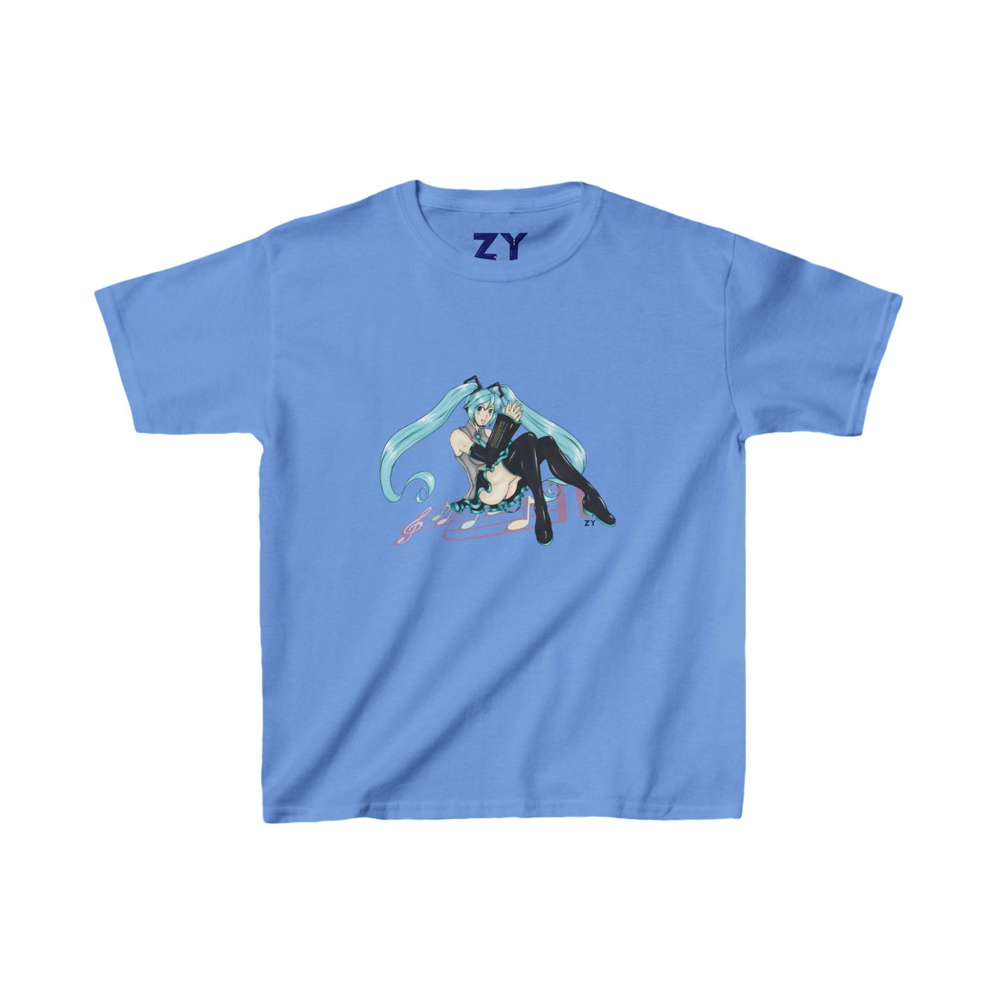 V: Miku Character Print Kid's Fine Jersey Tee