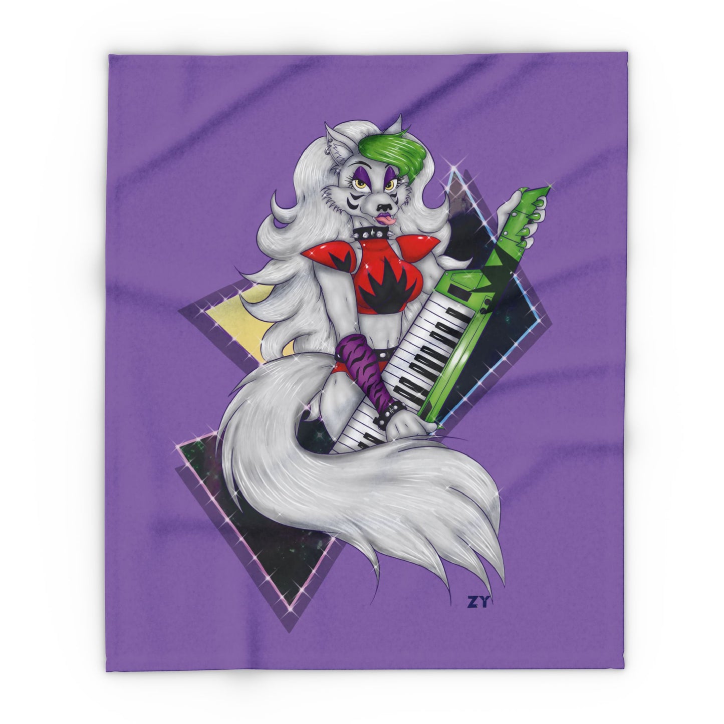 Roxy Rockstar Character Print Arctic Fleece Blanket