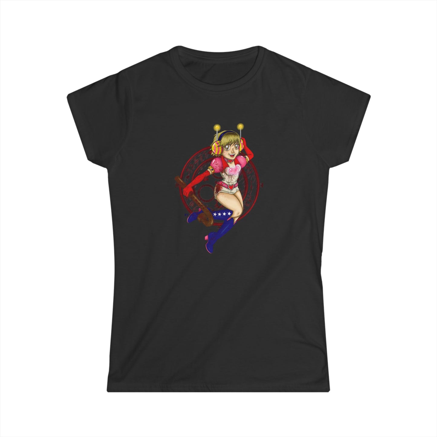 SH3 SD Princess Heart Heather Soft Style Ladies Tee