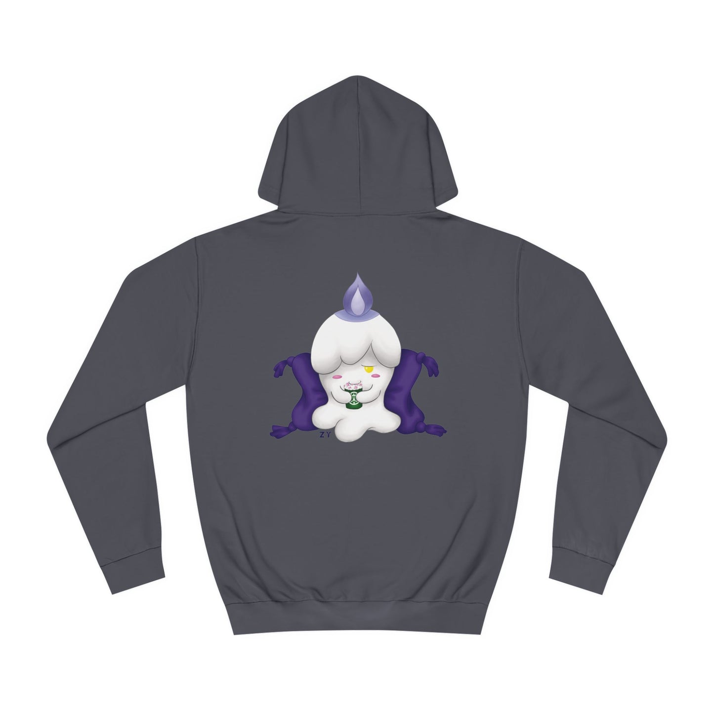 Ghost Monster Candle w/ Hot Chocolate Character Print Unisex Hoodie