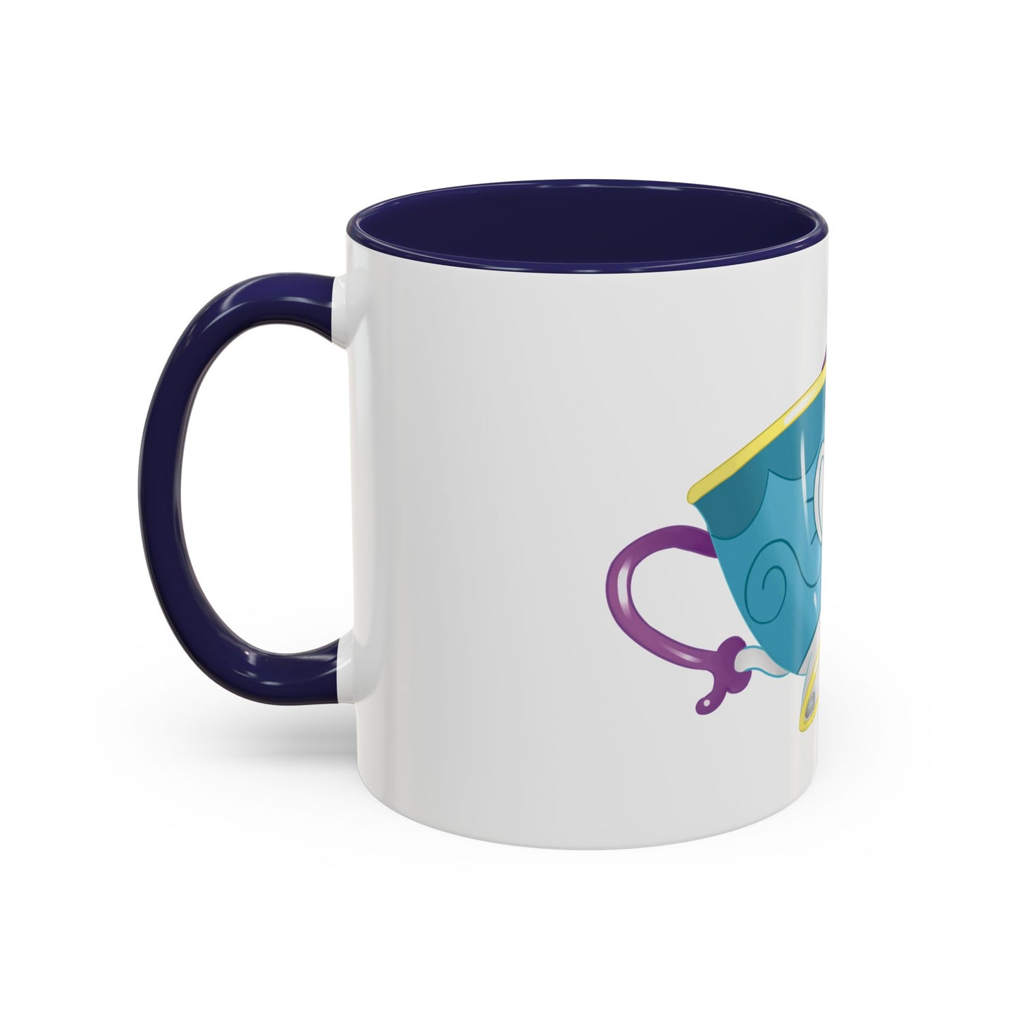 Ghostly Teacup w/ Biscuit Fanart Print OG Two-Tone Coffee Mugs, 15oz