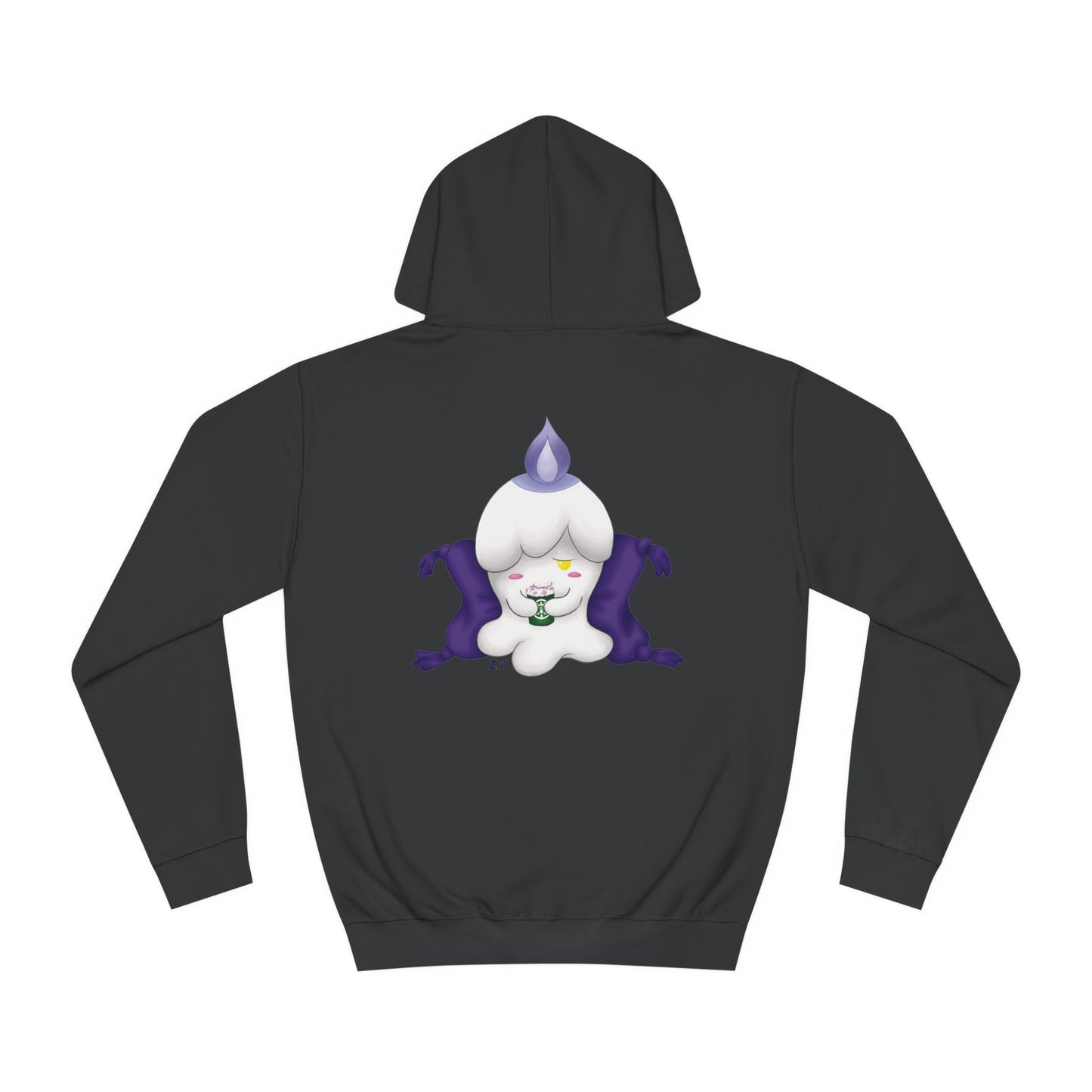 Ghost Monster Candle w/ Hot Chocolate Character Print Unisex Hoodie