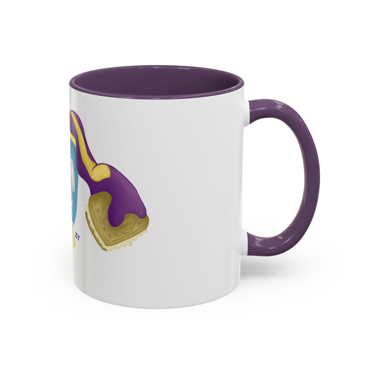 Ghostly Teacup w/ Biscuit Fanart Print OG Two-Tone Coffee Mugs, 15oz