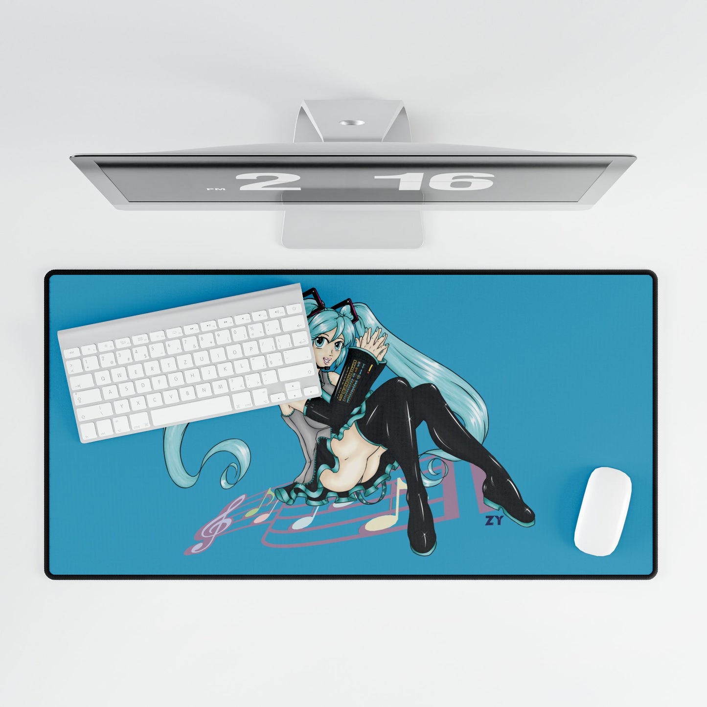 V'Loid: H. Miku Fanart Print Fanart Desk Mat