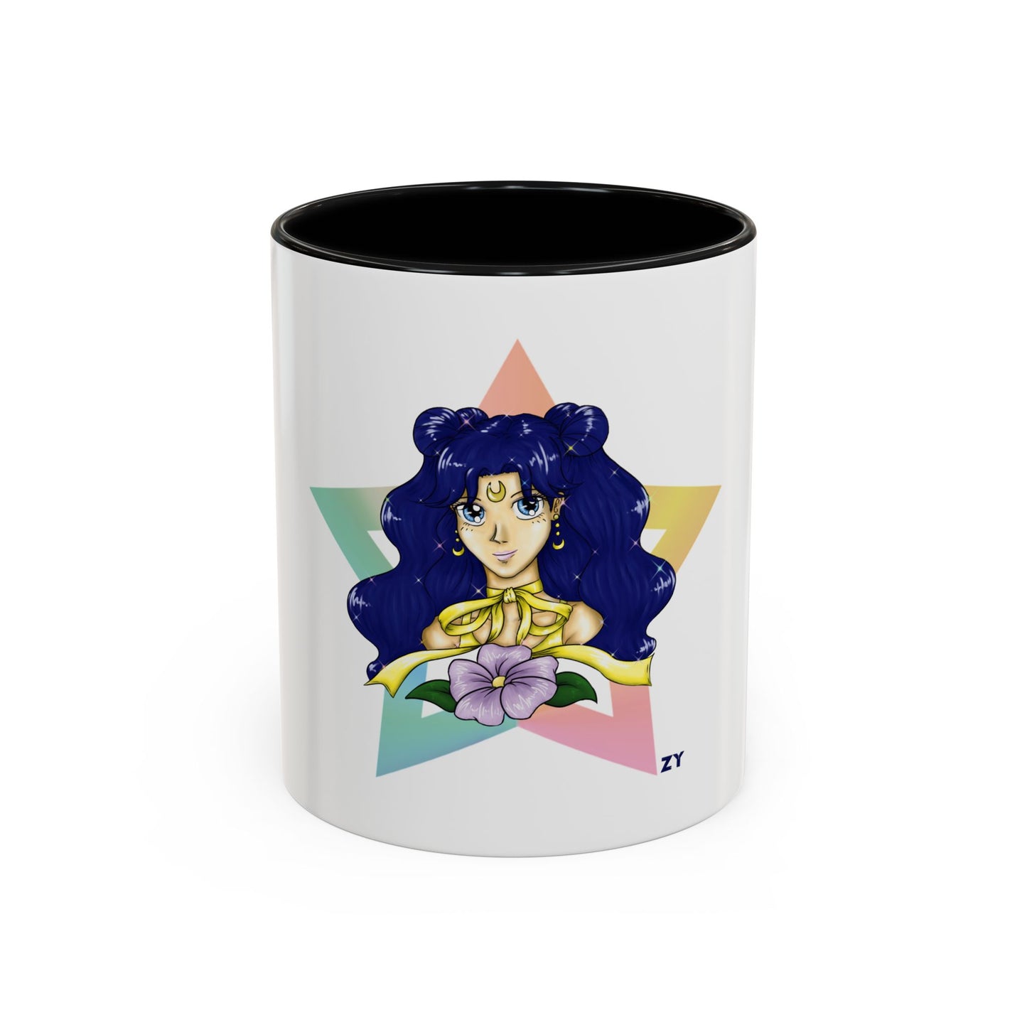 Human Luna Two-Tone Coffee Mugs, 15oz