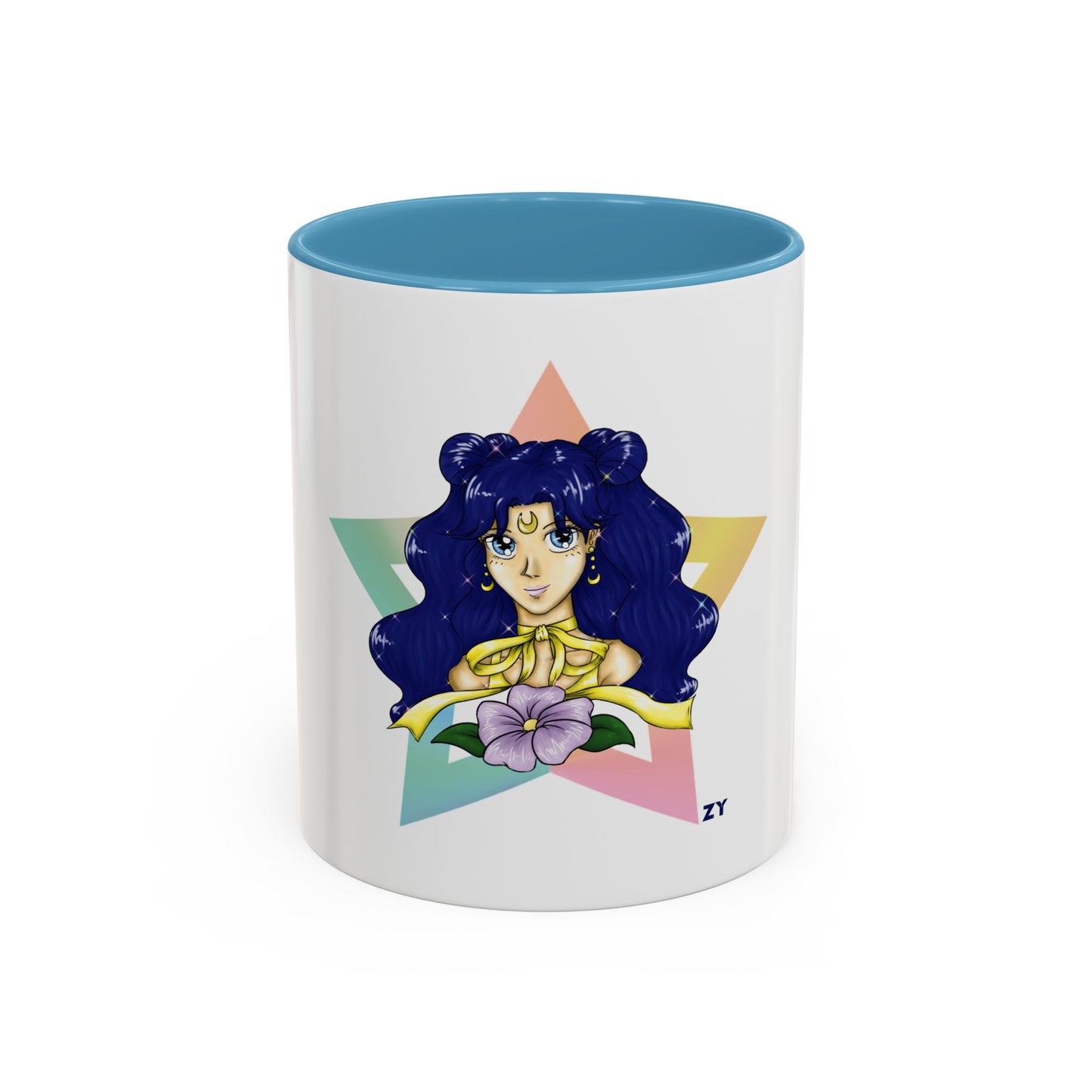 Human Luna Two-Tone Coffee Mugs, 15oz