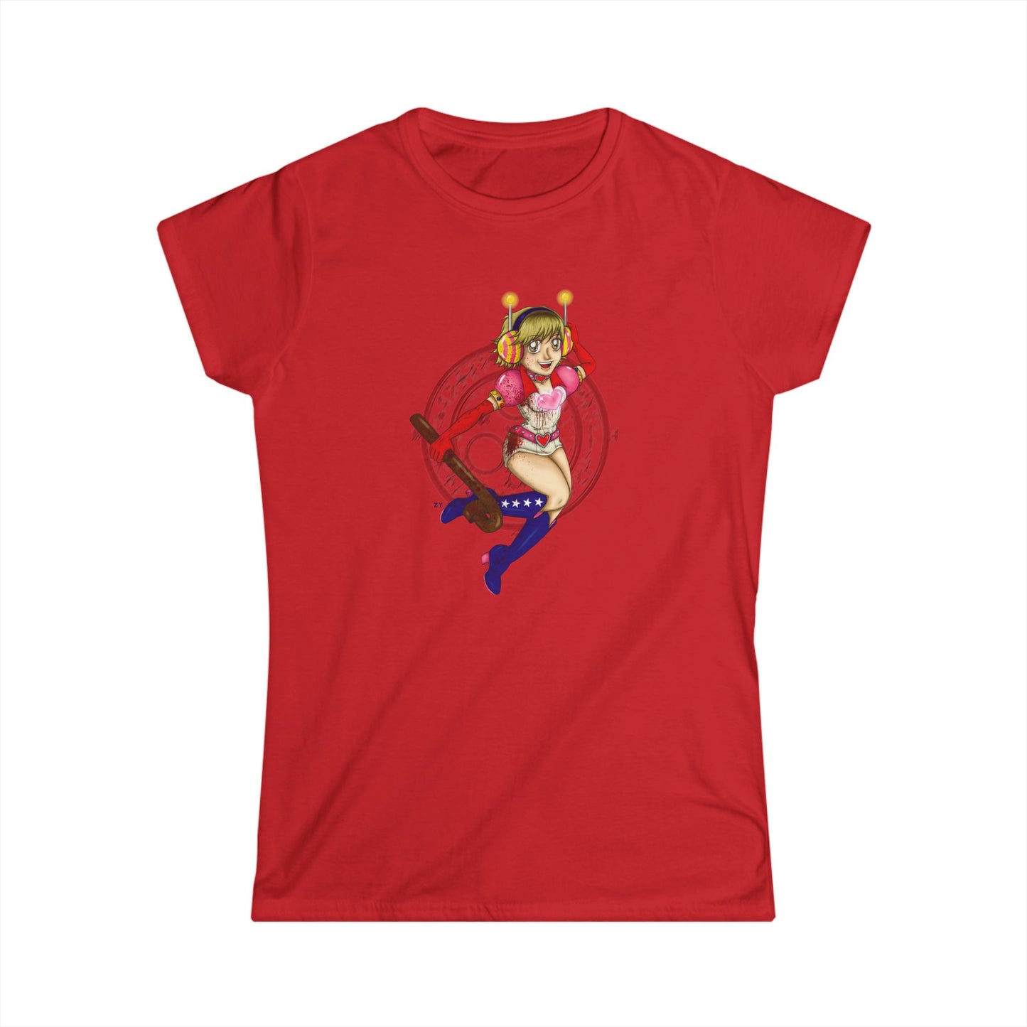 SH3 SD Princess Heart Heather Soft Style Ladies Tee
