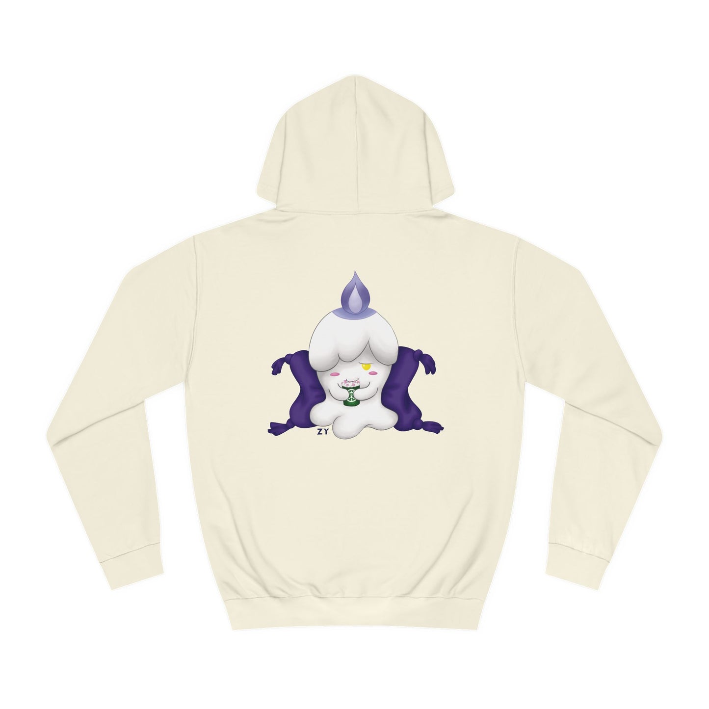 Ghost Monster Candle w/ Hot Chocolate Character Print Unisex Hoodie