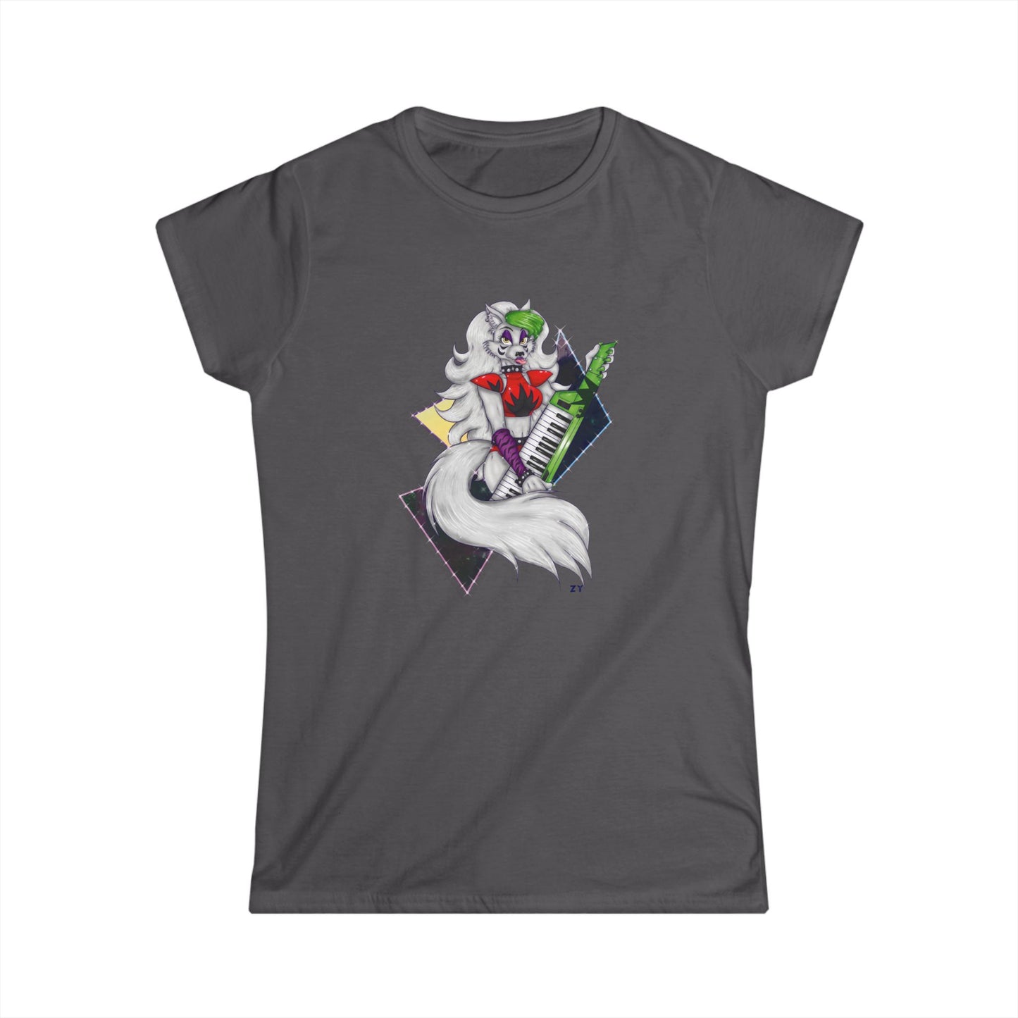 Roxy Rockstar Character Print Soft Style Ladies Tee