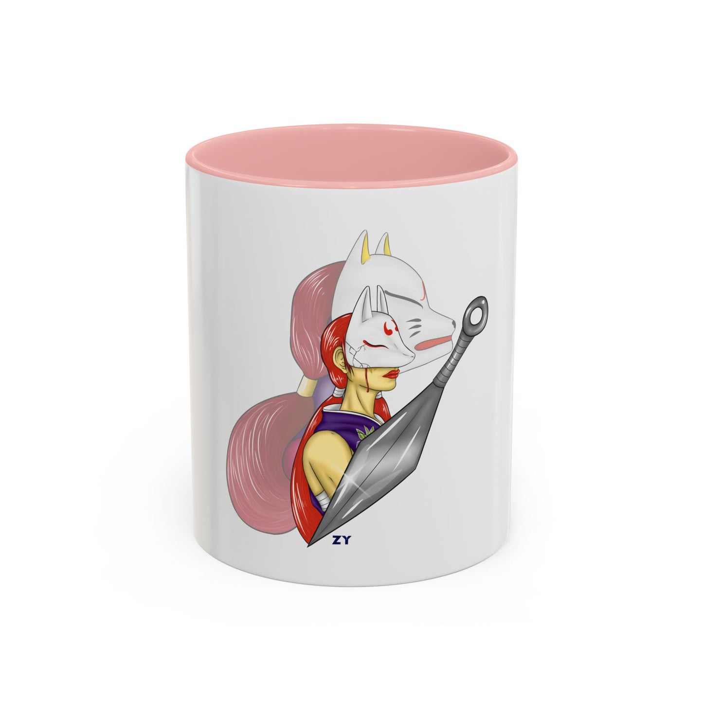 TEK Kunimitsu Two-Tone Coffee Mugs, 15oz