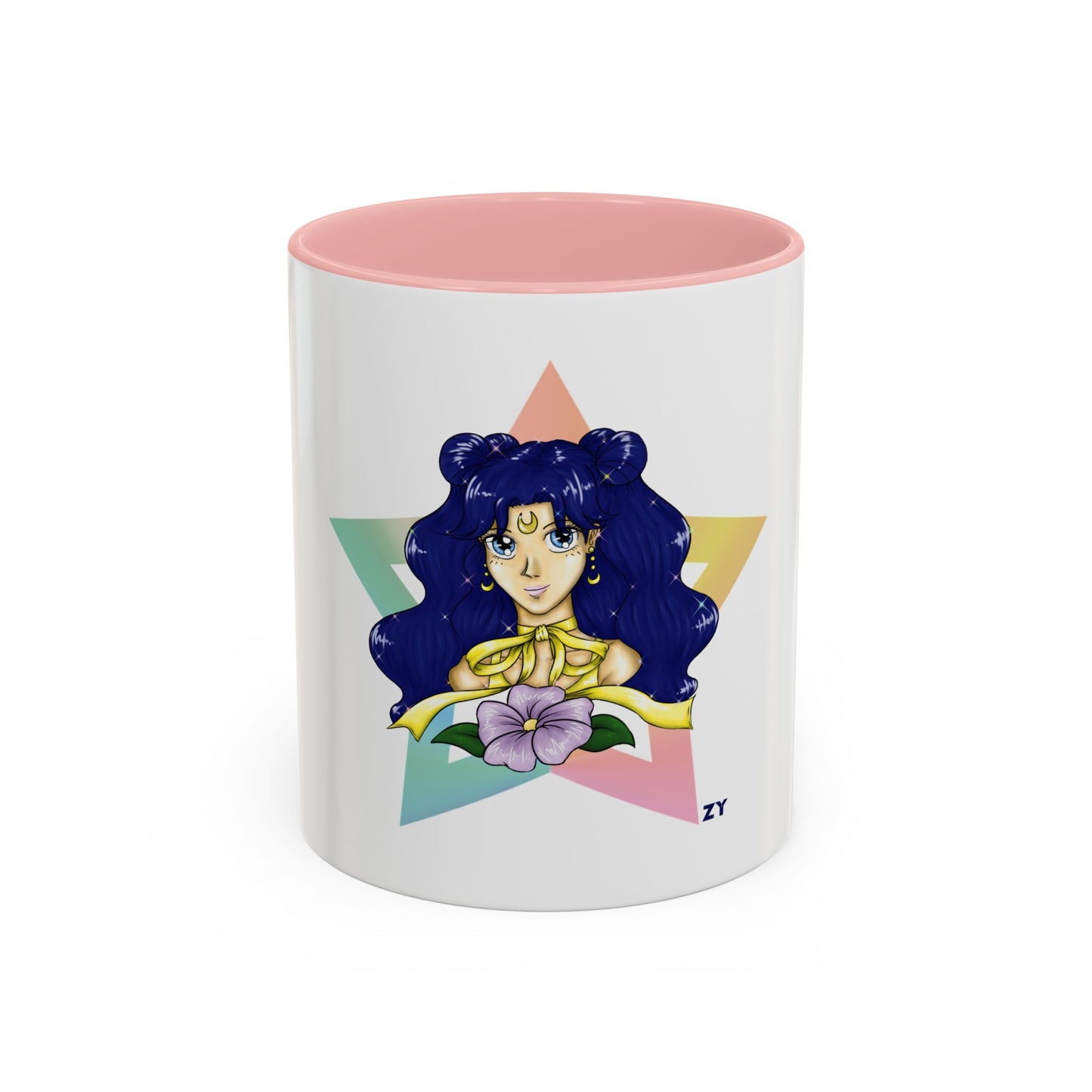 Human Luna Two-Tone Coffee Mugs, 15oz