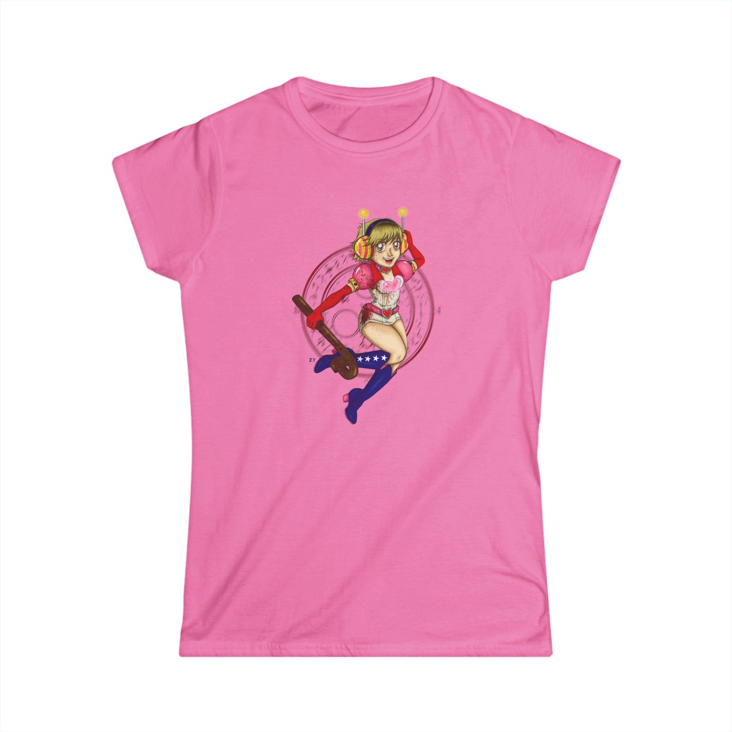 SH3 SD Princess Heart Heather Soft Style Ladies Tee