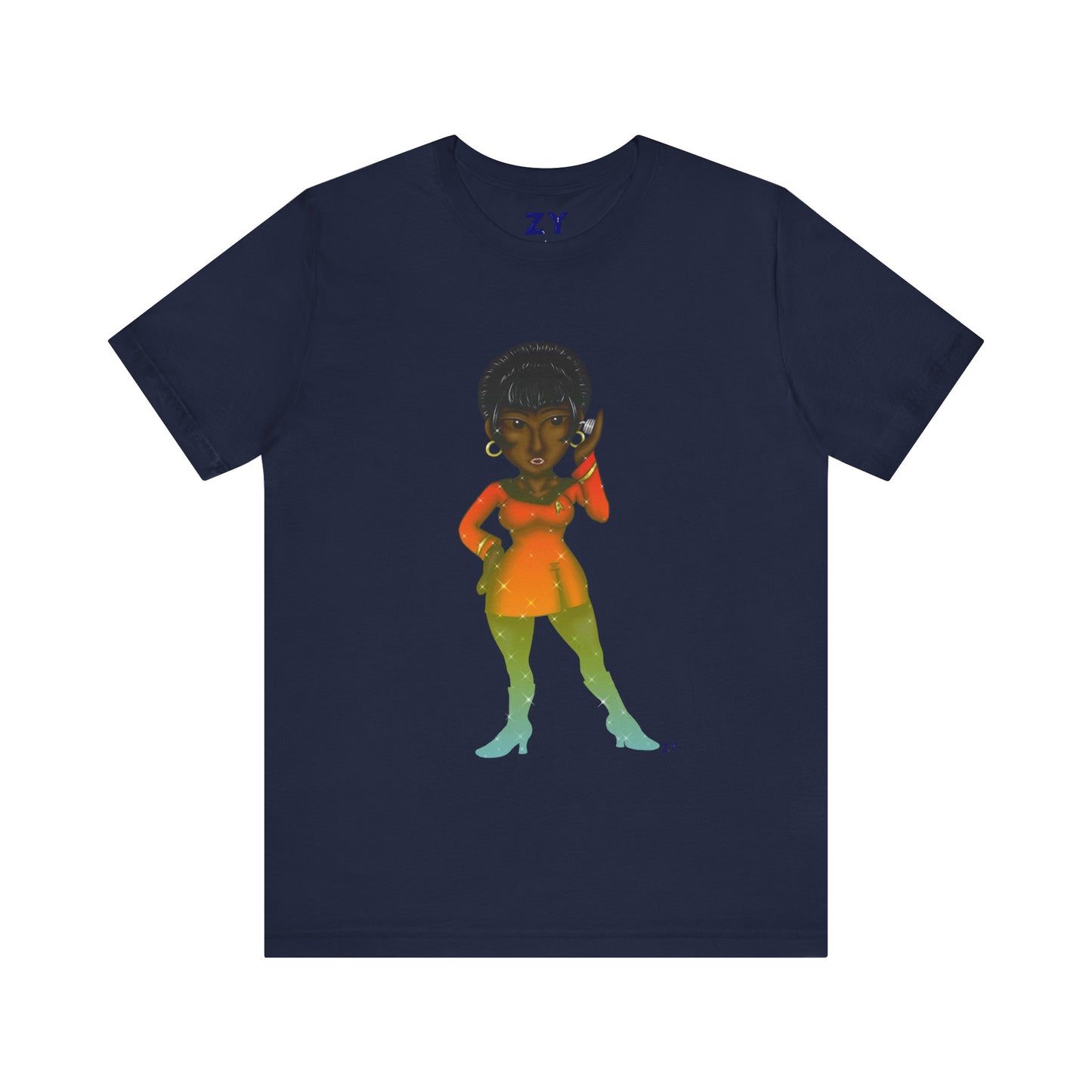 Uhura SD Fanart Print Unisex Jersey Short Sleeve Tee