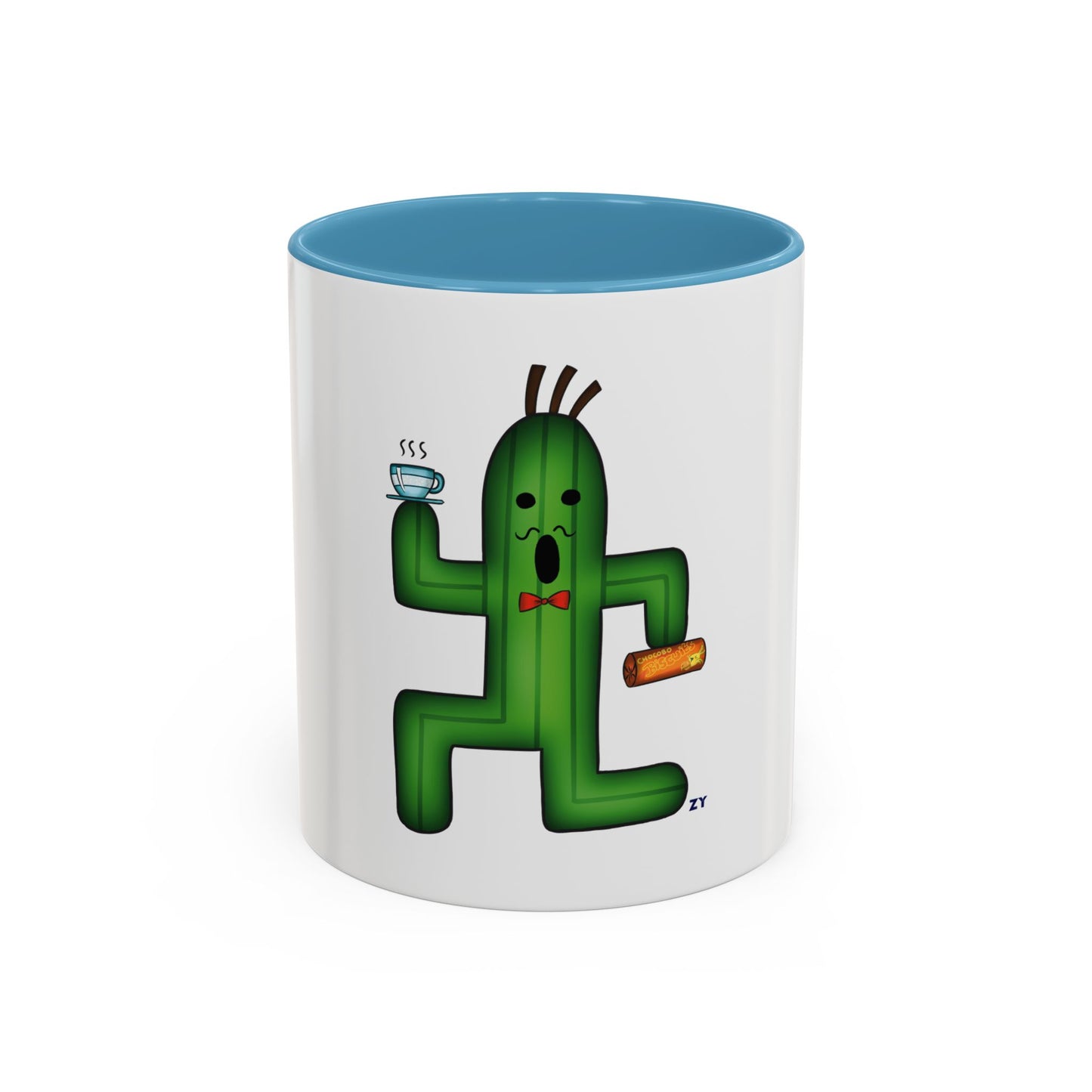 Cactaur Cup of Tea Two-Tone Coffee Mugs, 15oz