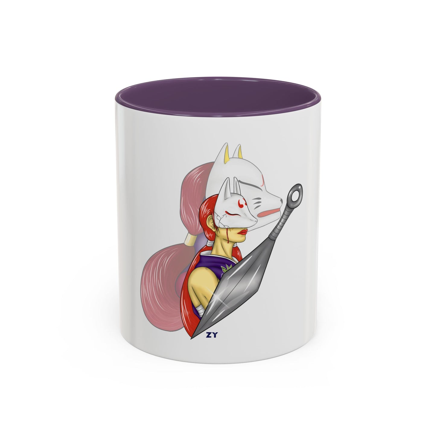 TEK Kunimitsu Two-Tone Coffee Mugs, 15oz