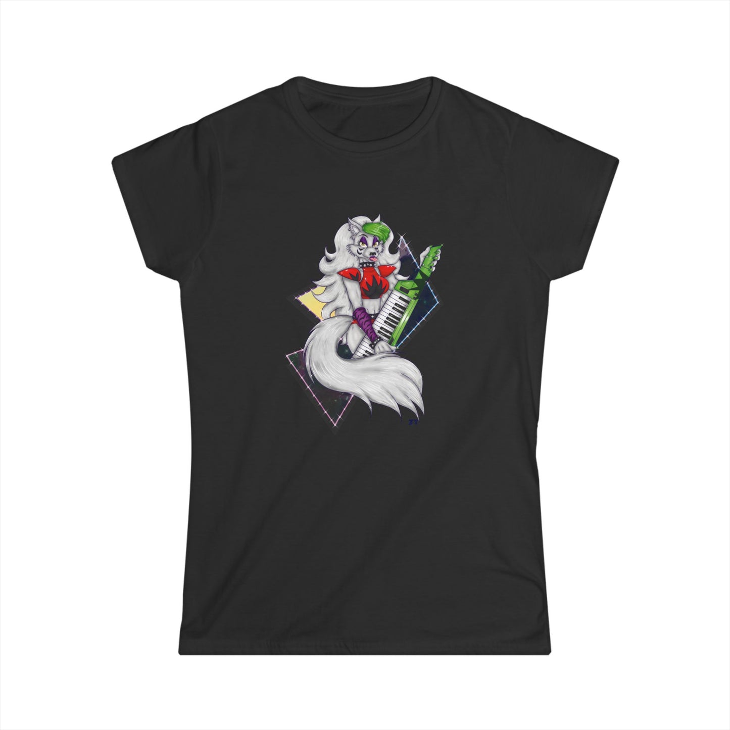 Roxy Rockstar Character Print Soft Style Ladies Tee