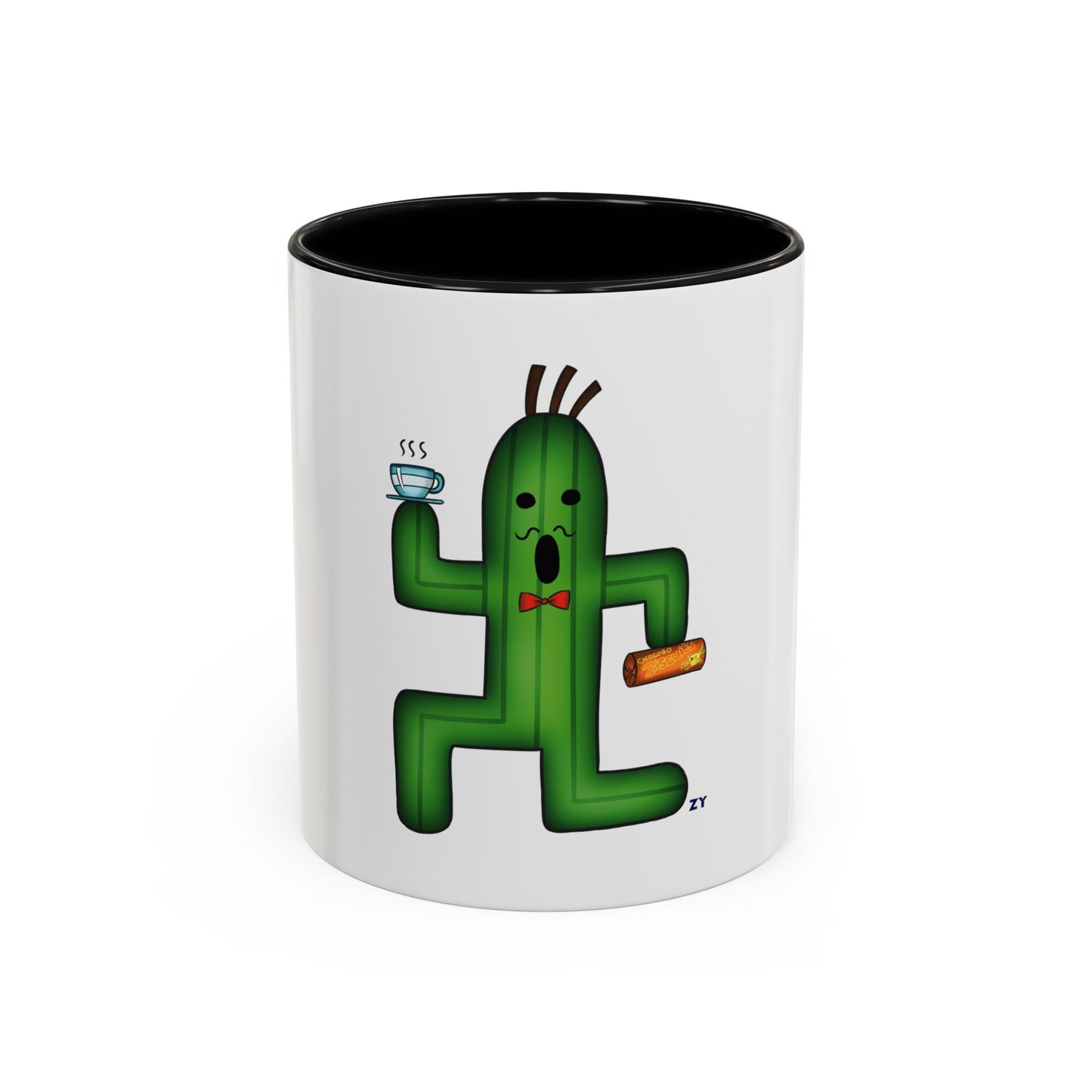 Cactaur Cup of Tea Two-Tone Coffee Mugs, 15oz