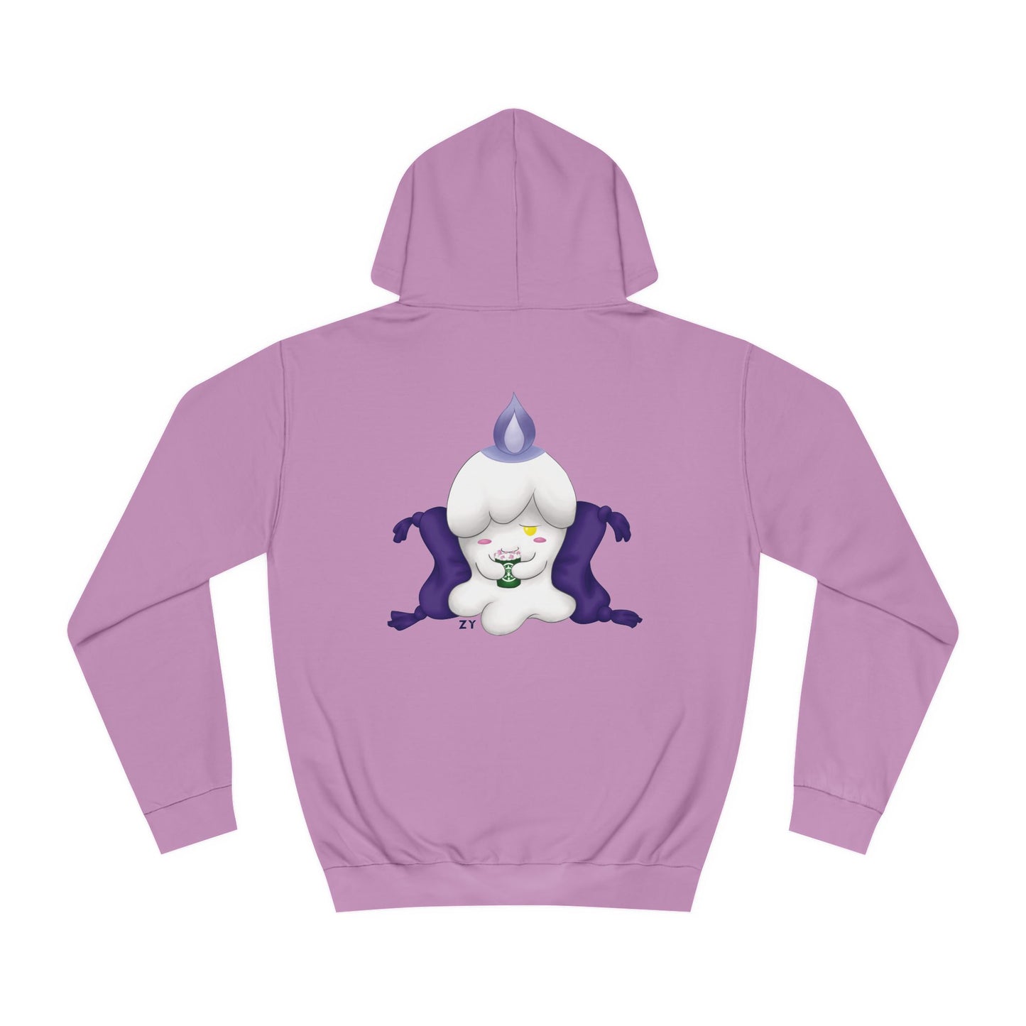 Ghost Monster Candle w/ Hot Chocolate Character Print Unisex Hoodie