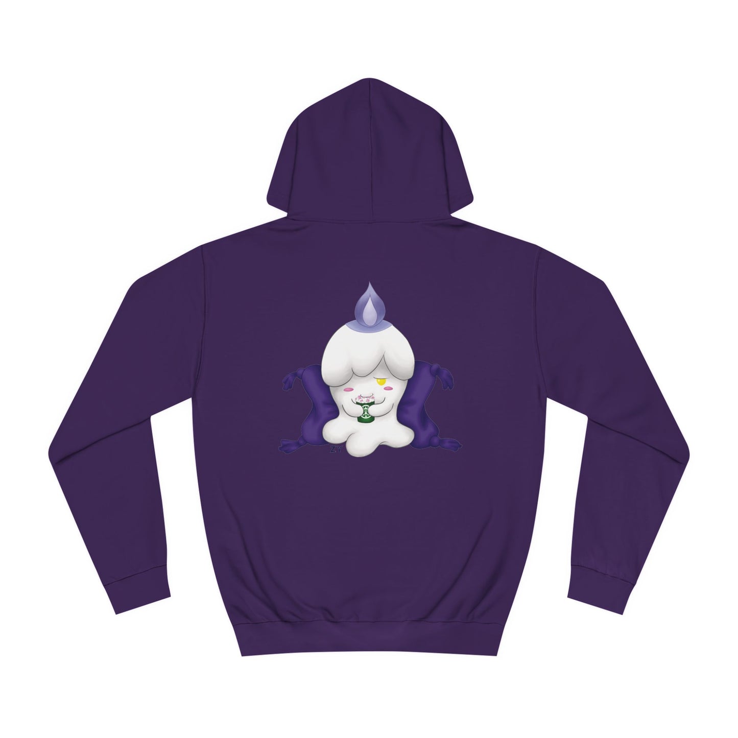 Ghost Monster Candle w/ Hot Chocolate Character Print Unisex Hoodie