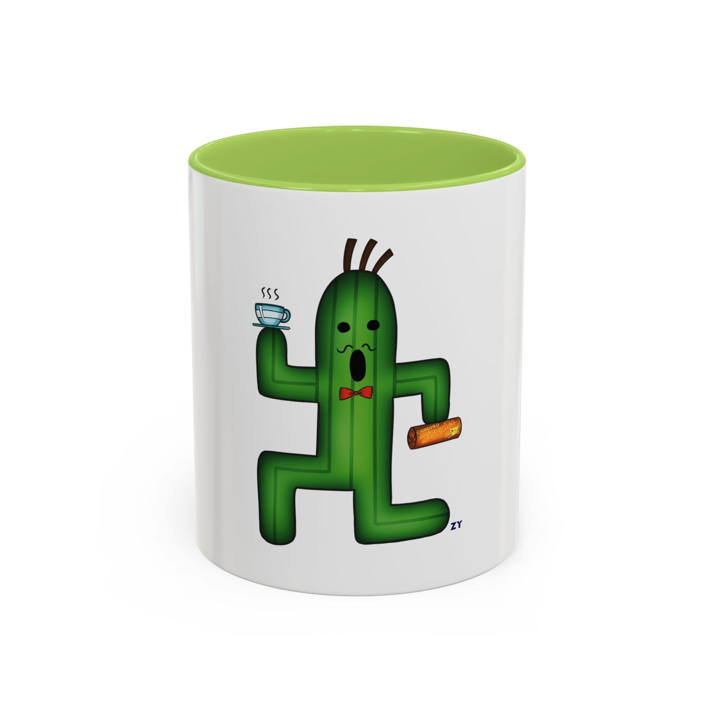 Cactaur Cup of Tea Two-Tone Coffee Mugs, 15oz