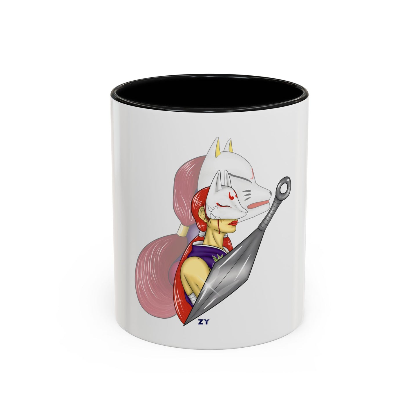 TEK Kunimitsu Two-Tone Coffee Mugs, 15oz