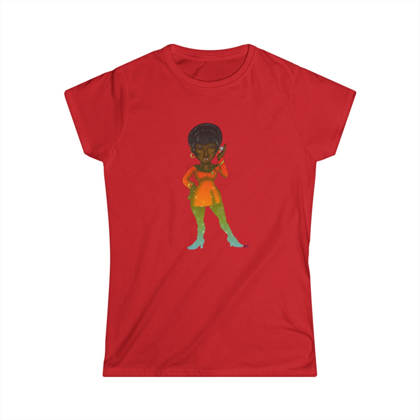 Lt. Uhura Soft Style Ladies Tee