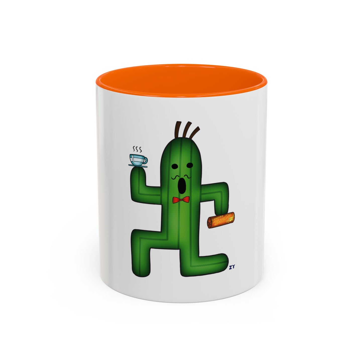 Cactaur Cup of Tea Two-Tone Coffee Mugs, 15oz