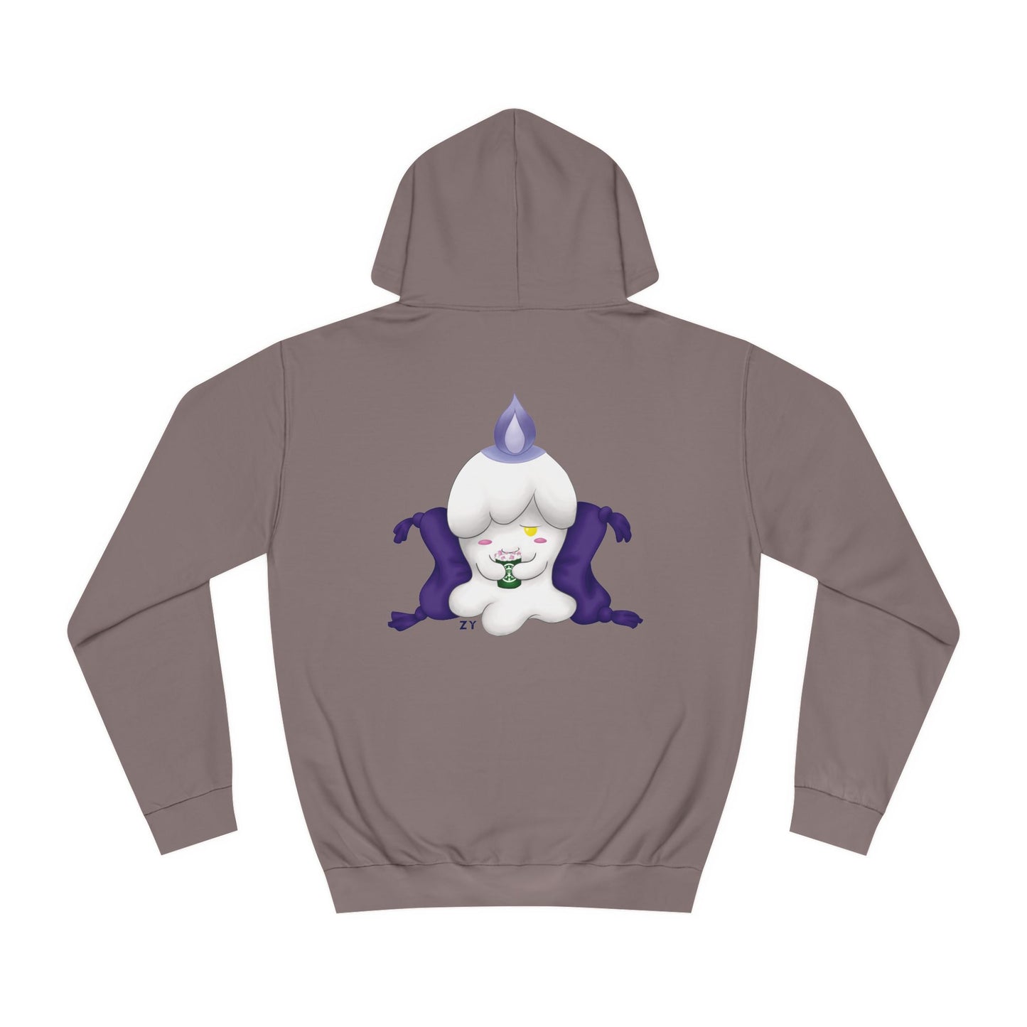 Ghost Monster Candle w/ Hot Chocolate Character Print Unisex Hoodie
