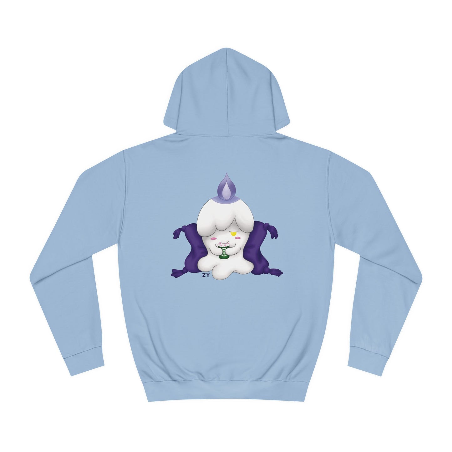 Ghost Monster Candle w/ Hot Chocolate Character Print Unisex Hoodie