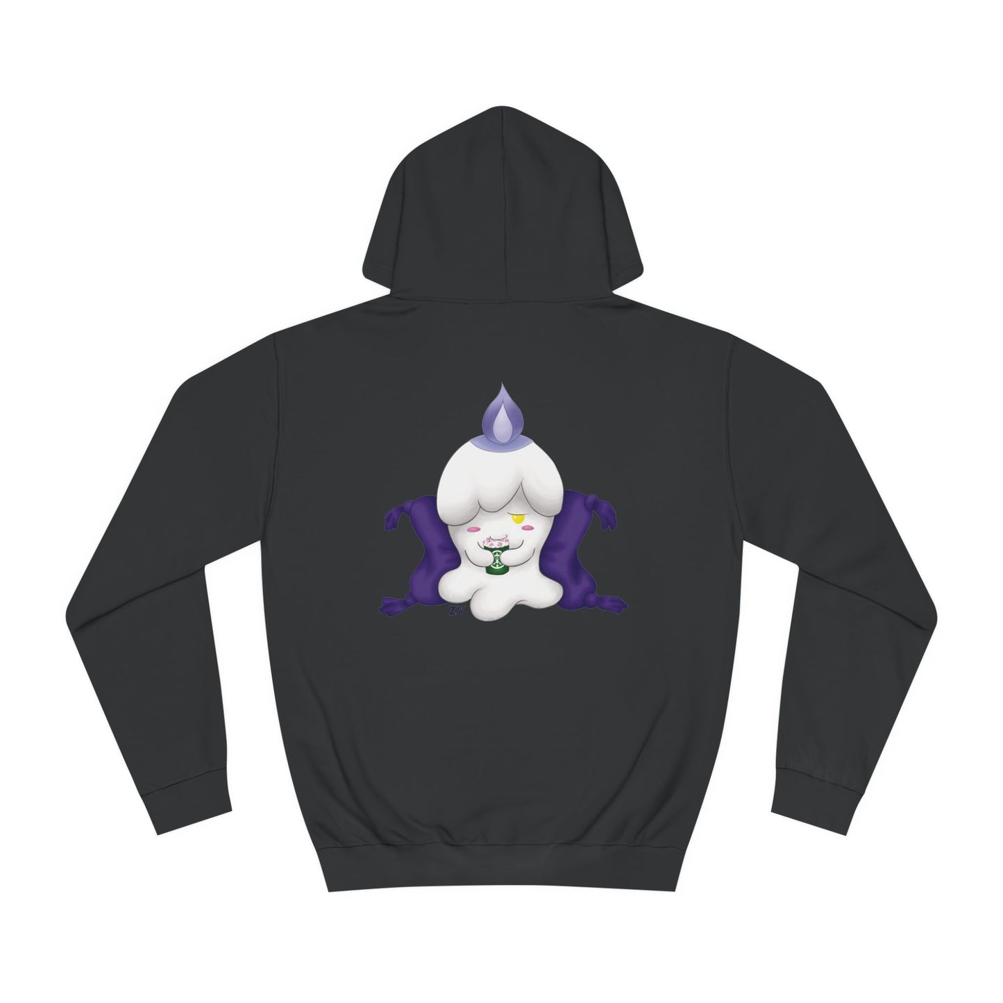 Ghost Monster Candle w/ Hot Chocolate Character Print Unisex Hoodie