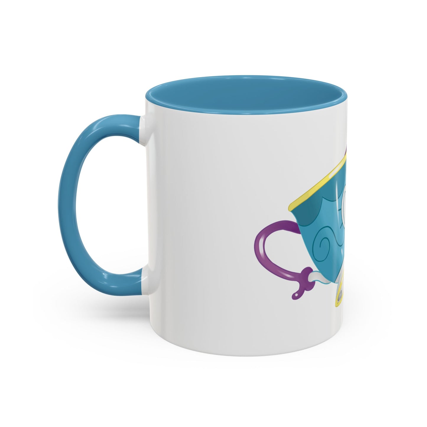 Ghostly Teacup w/ Biscuit Fanart Print OG Two-Tone Coffee Mugs, 15oz