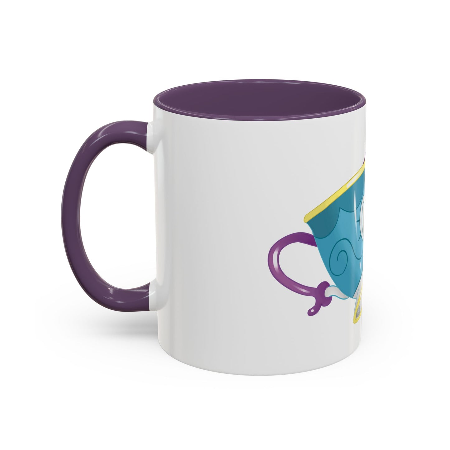 Ghostly Teacup w/ Biscuit Fanart Print OG Two-Tone Coffee Mugs, 15oz