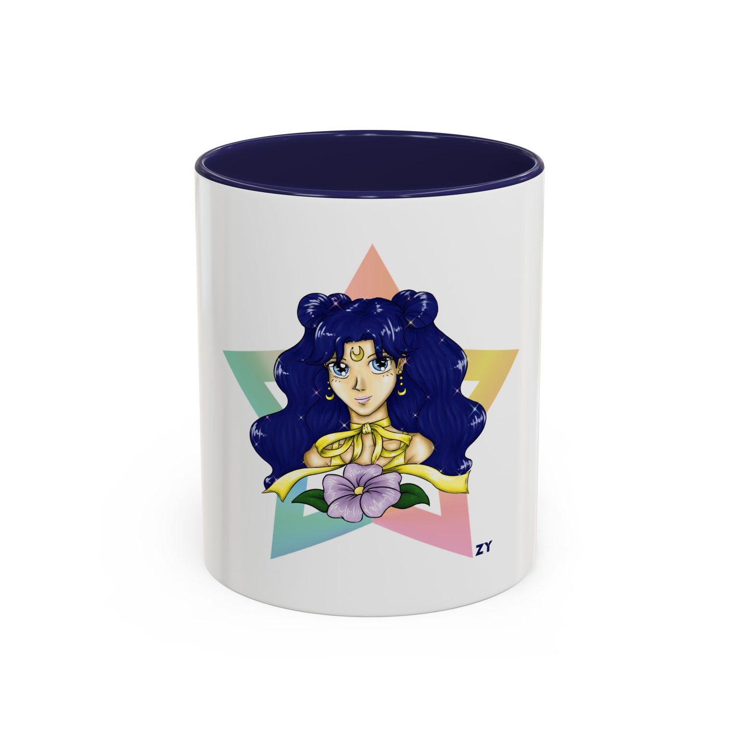 Human Luna Two-Tone Coffee Mugs, 15oz