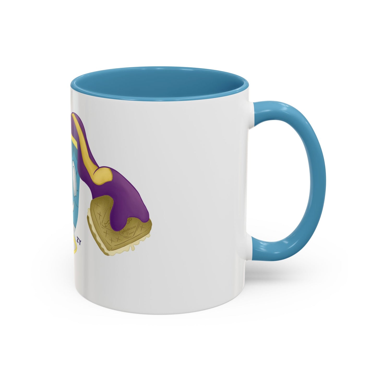Ghostly Teacup w/ Biscuit Fanart Print OG Two-Tone Coffee Mugs, 15oz