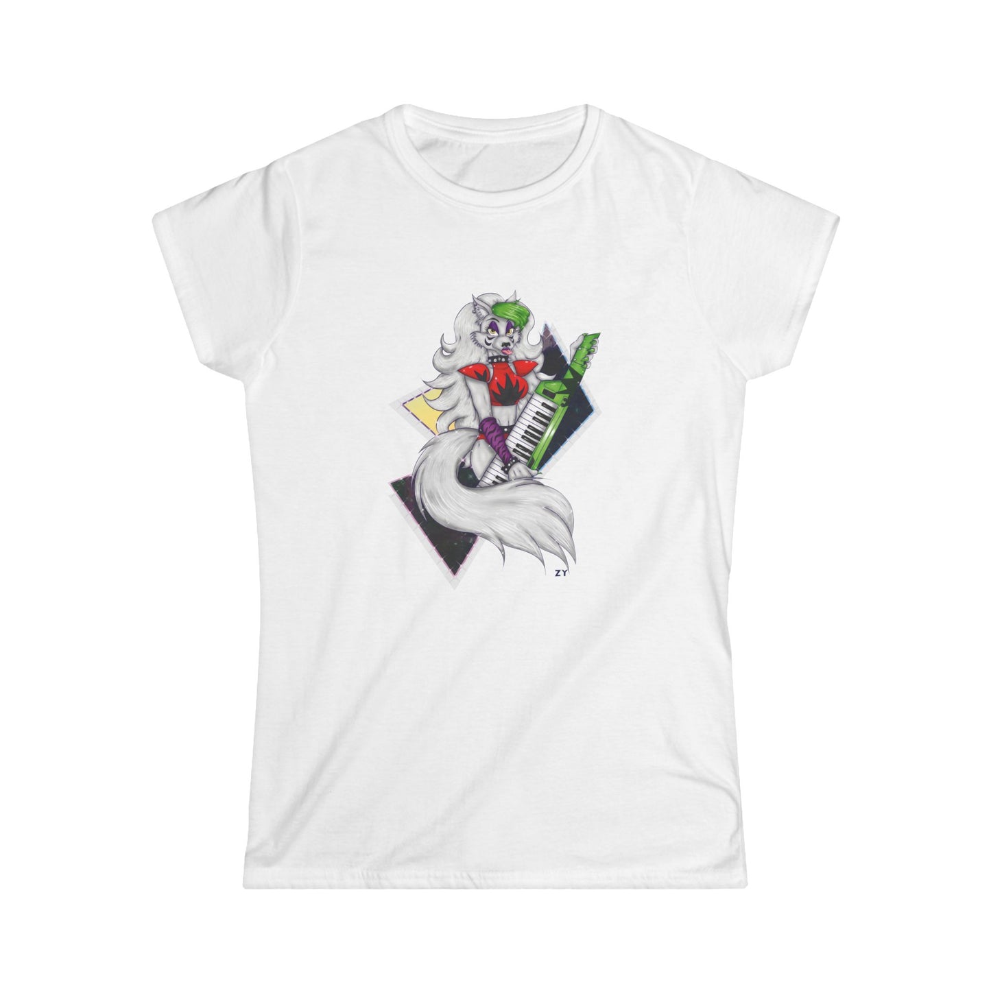 Roxy Rockstar Character Print Soft Style Ladies Tee