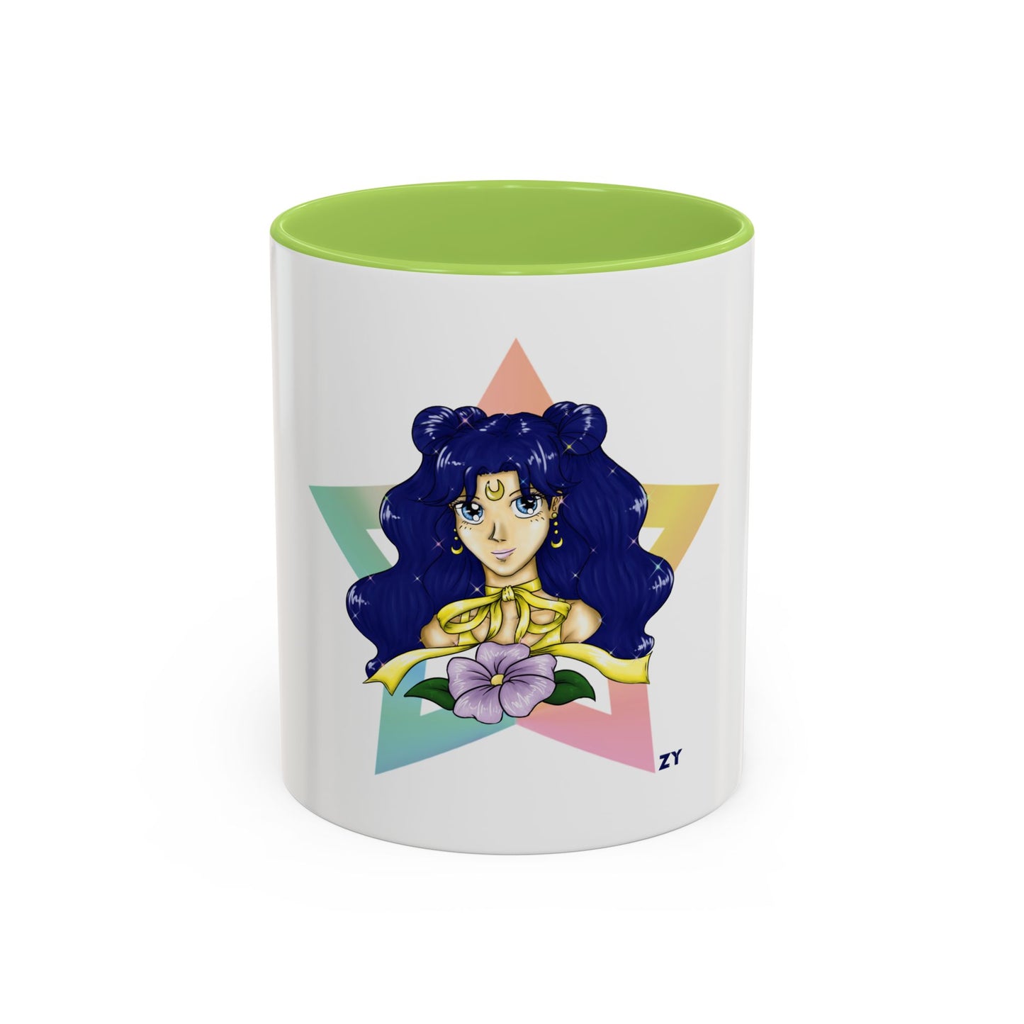 Human Luna Two-Tone Coffee Mugs, 15oz