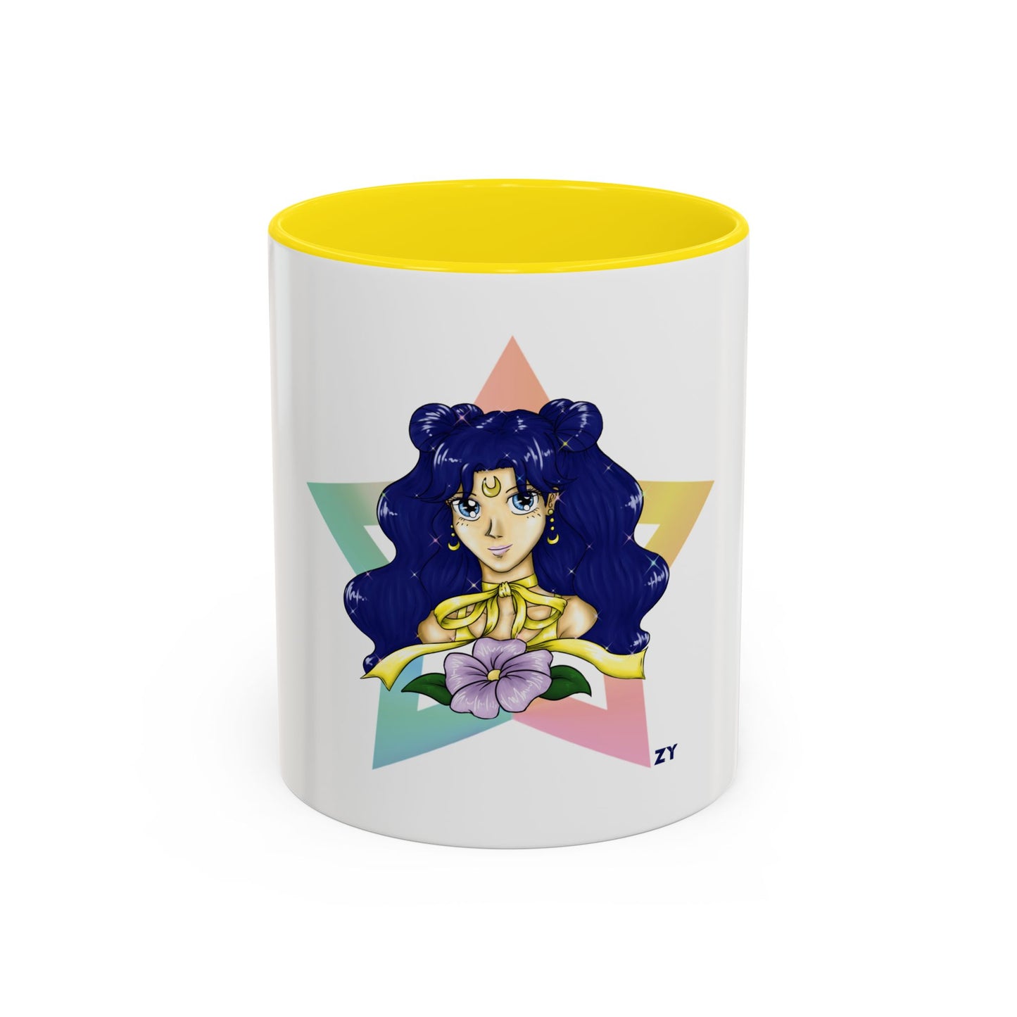Human Luna Two-Tone Coffee Mugs, 15oz