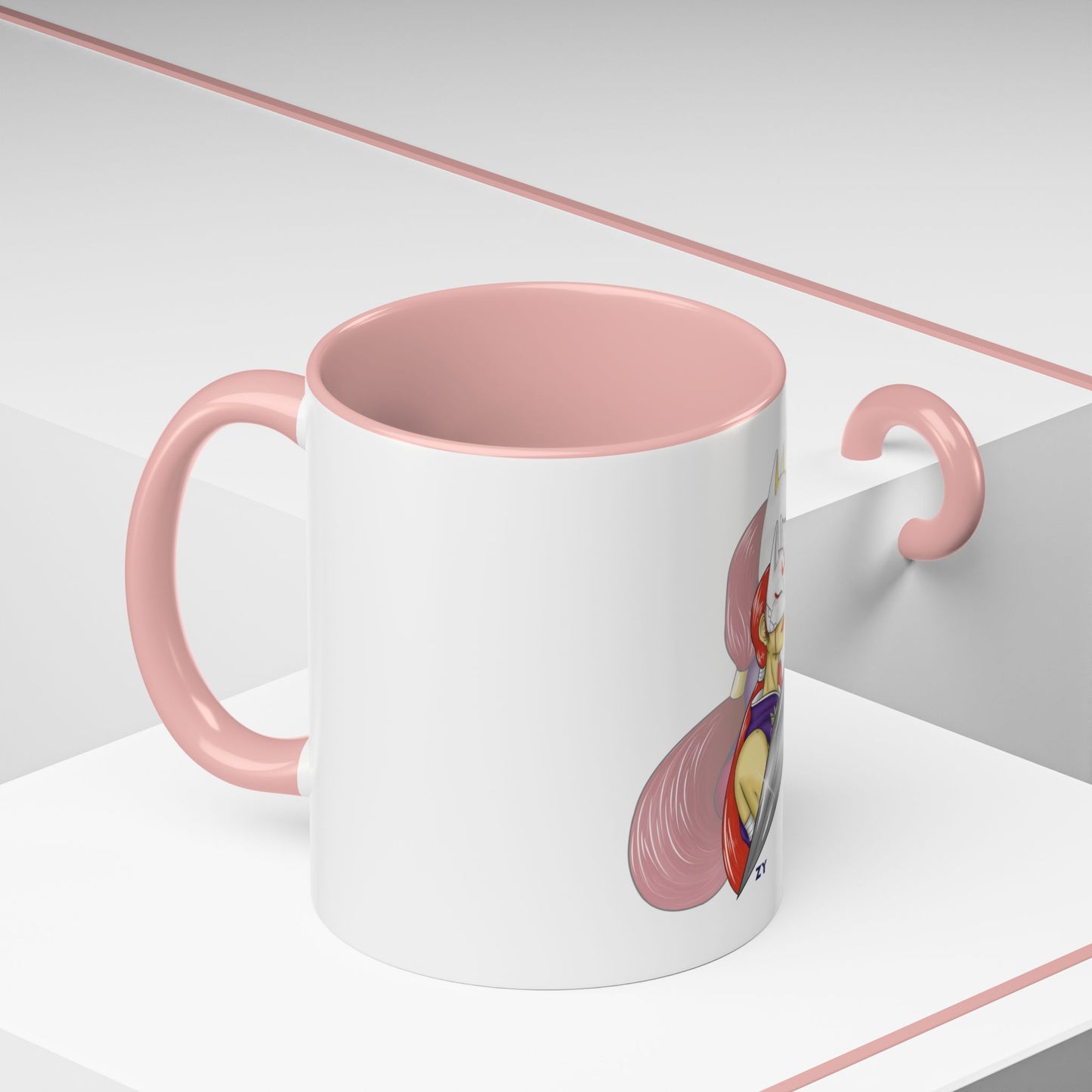 TEK Kunimitsu Two-Tone Coffee Mugs, 15oz
