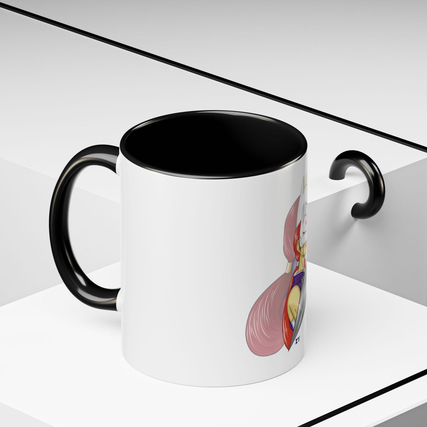 TEK Kunimitsu Two-Tone Coffee Mugs, 15oz