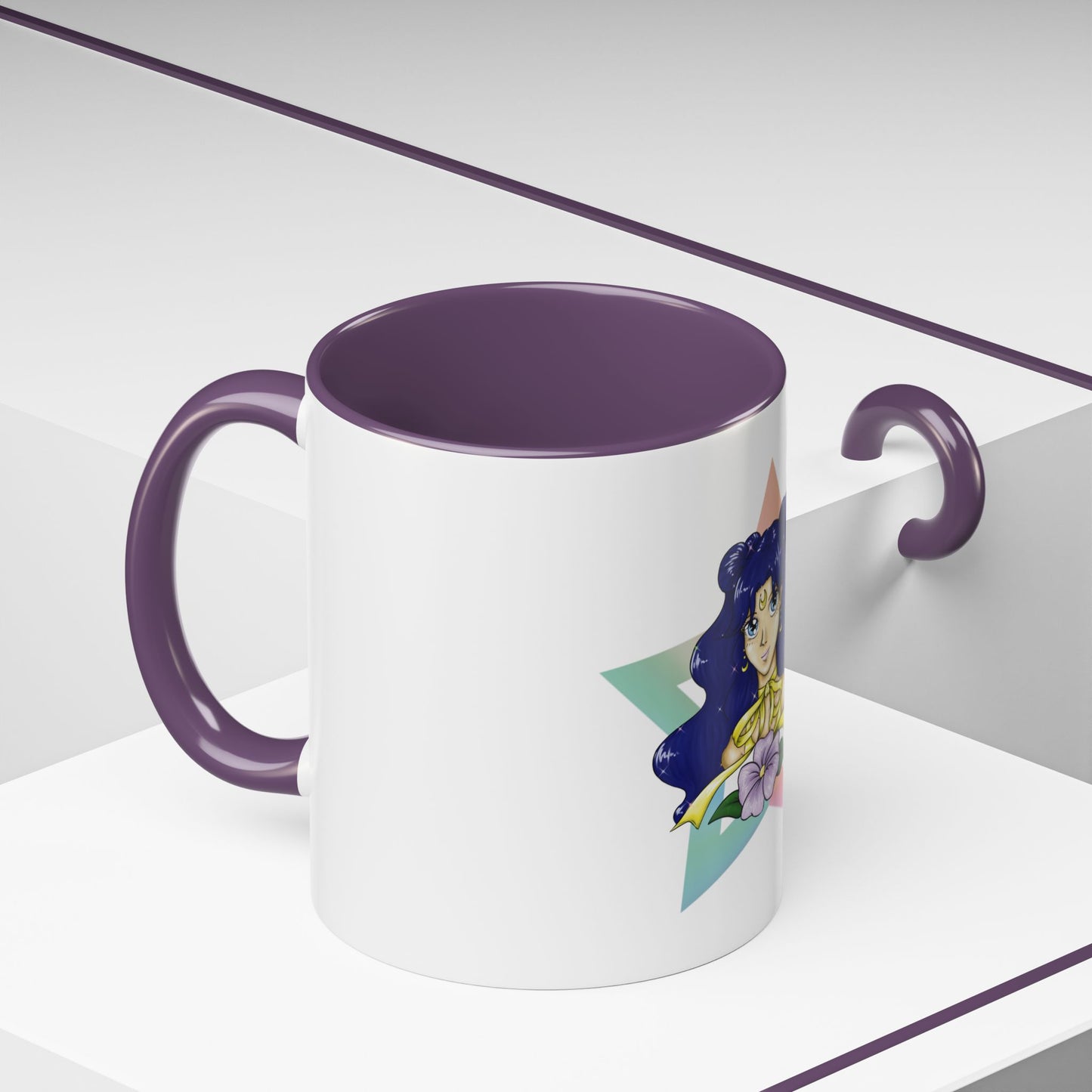 Human Luna Two-Tone Coffee Mugs, 15oz