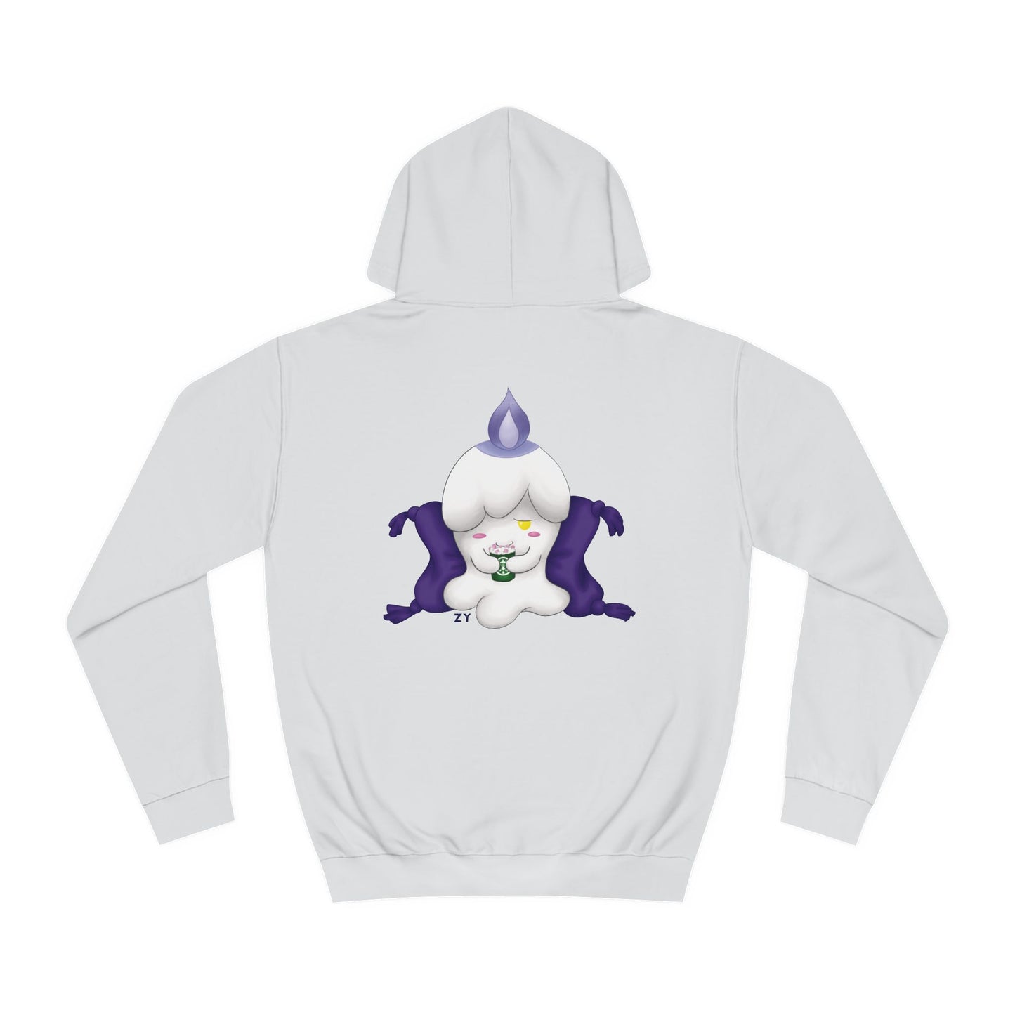 Ghost Monster Candle w/ Hot Chocolate Character Print Unisex Hoodie