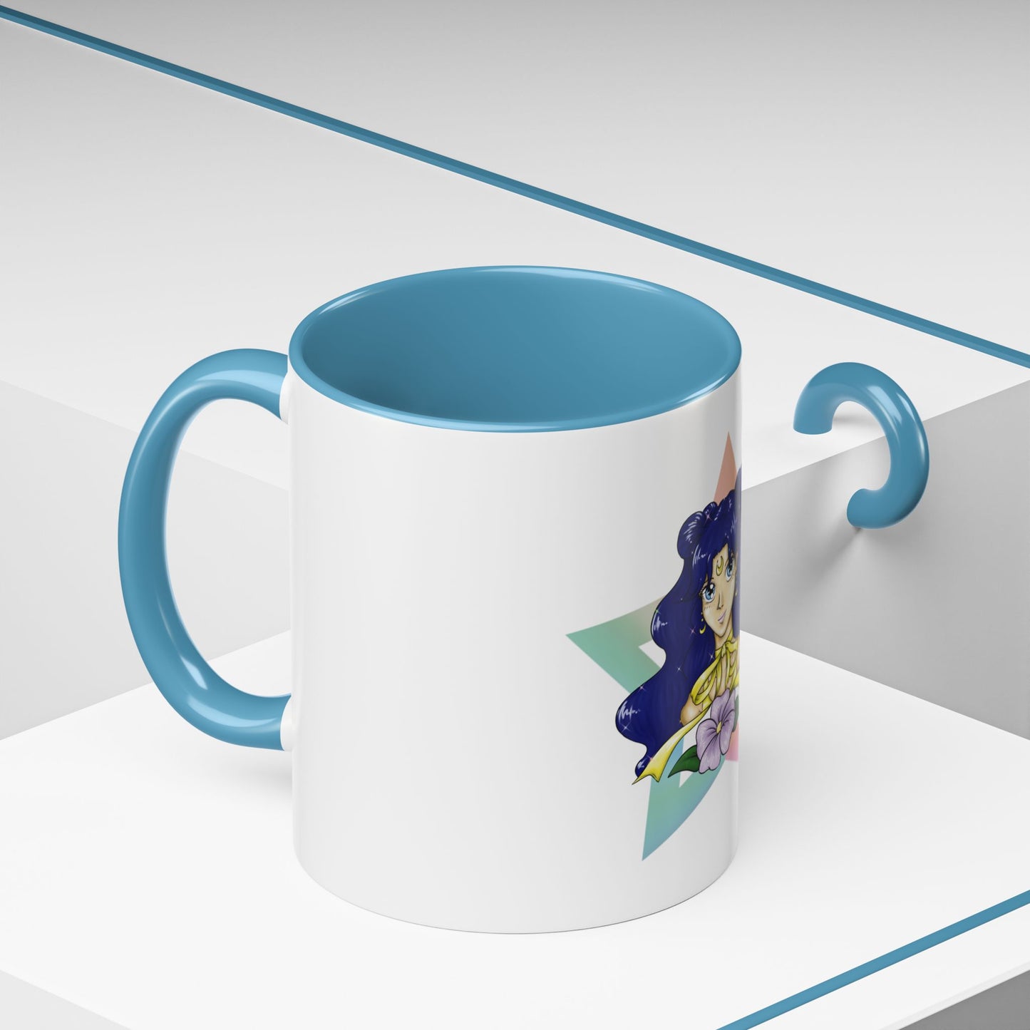 Human Luna Two-Tone Coffee Mugs, 15oz