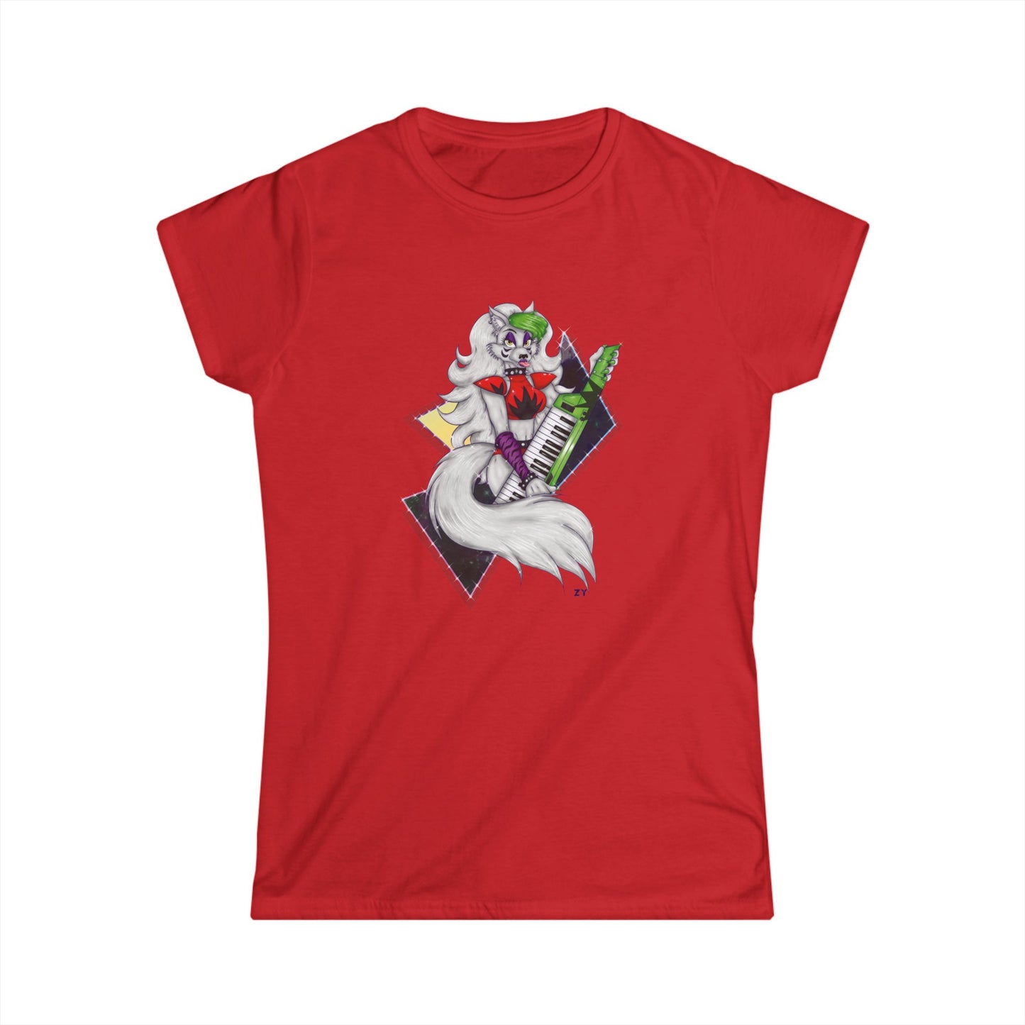 Roxy Rockstar Character Print Soft Style Ladies Tee