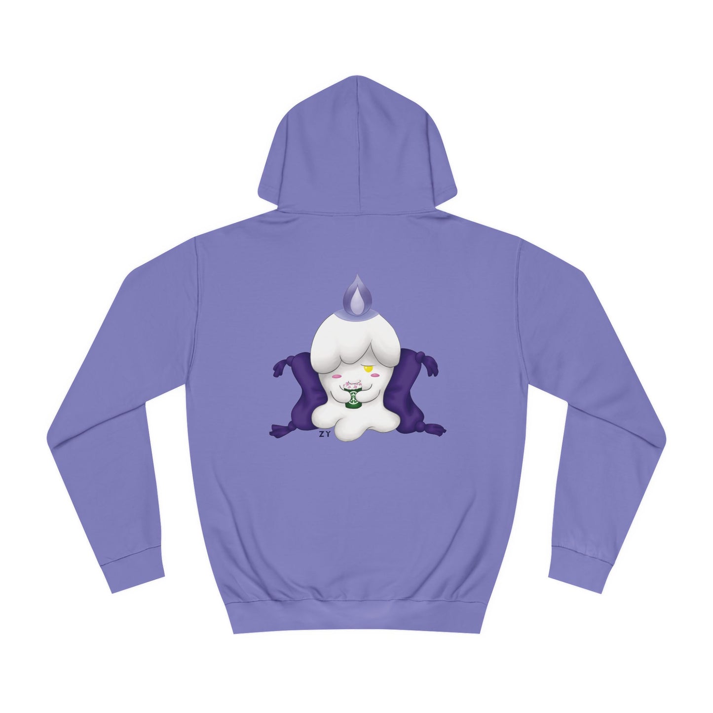 Ghost Monster Candle w/ Hot Chocolate Character Print Unisex Hoodie