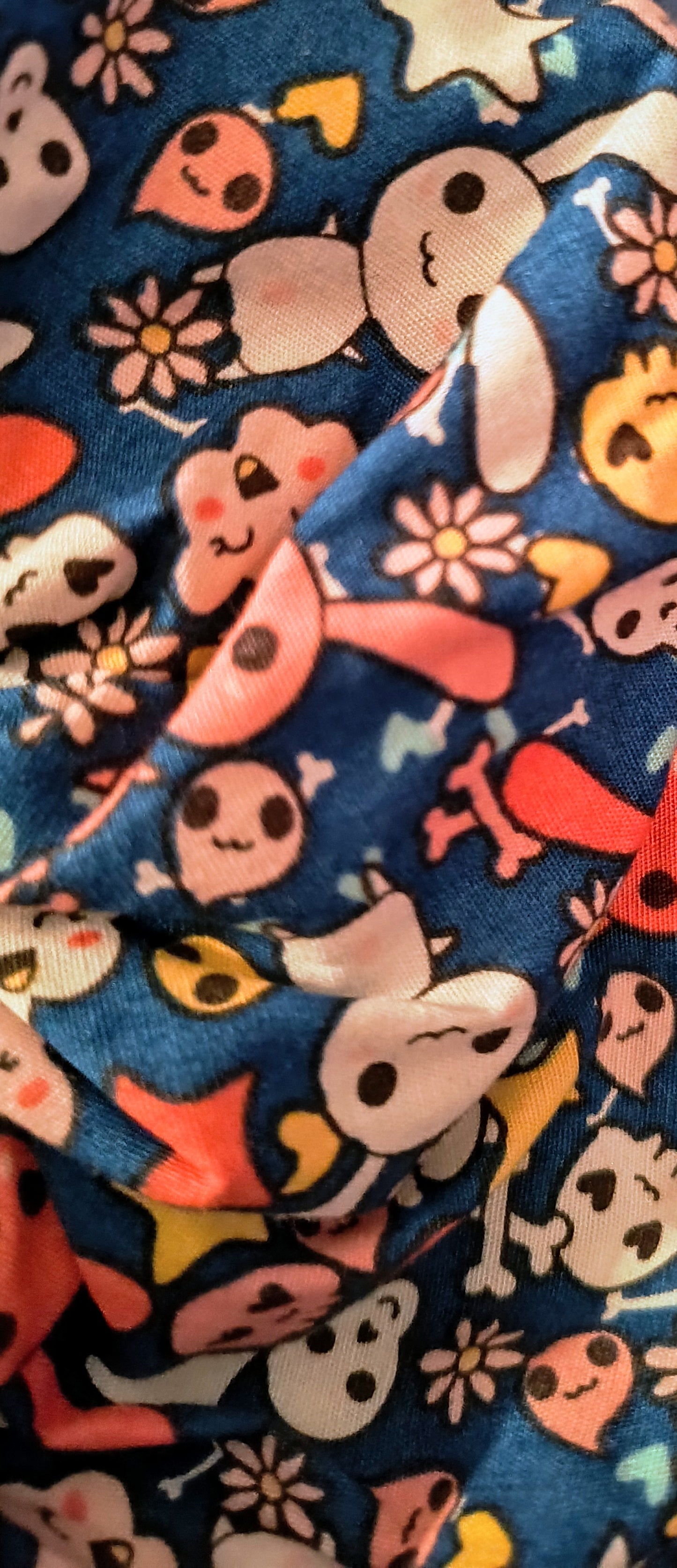 DISCOUNTED Dark Blue Gothic Pop Bunny Cute Cotton Hair Scrunchie (Copy) (Copy)