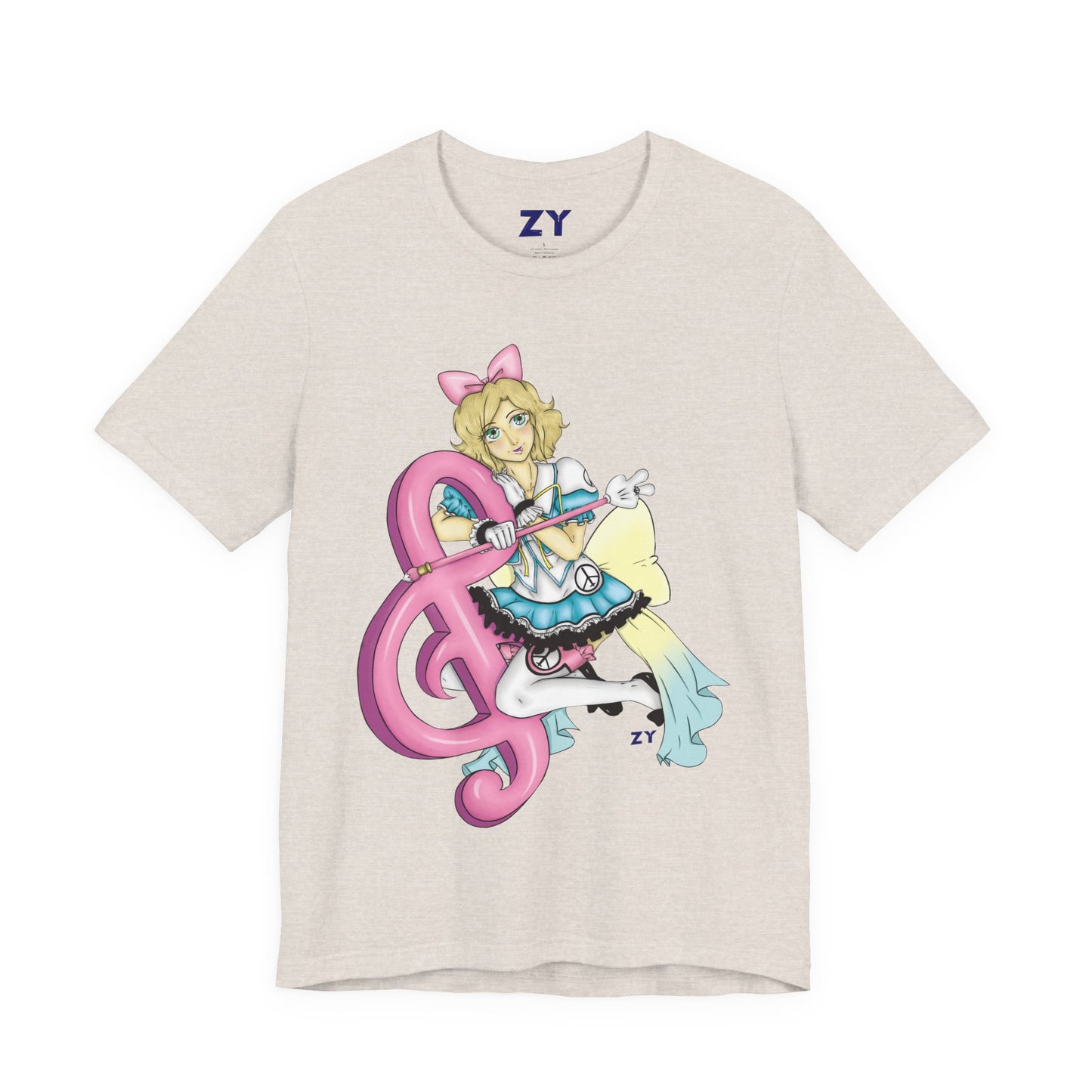 Paz MGSV Idol Print Character Print Unisex Jersey Short Sleeve Tee