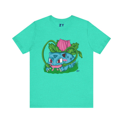 Pokesaur Fanart Print Unisex Jersey Short Sleeve Tee